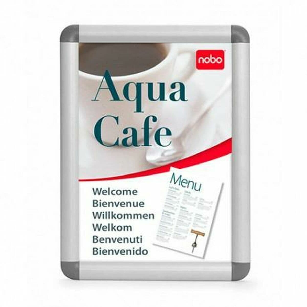 Tablón de Anuncios Nobo Plateado Aluminio Polipropileno