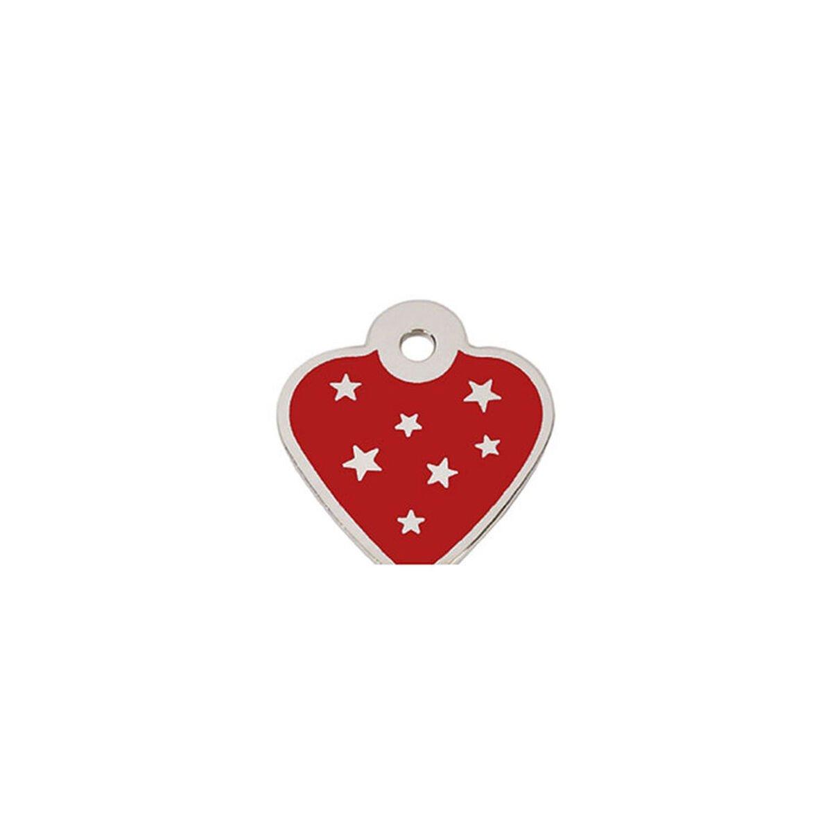 Placa identificativa para collar Imarc PetScribe Passion Rojo Plata