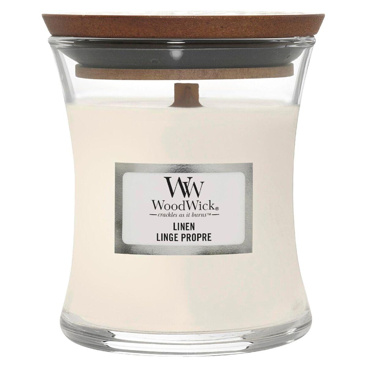 Vela Perfumada Woodwick Core Mini Linen