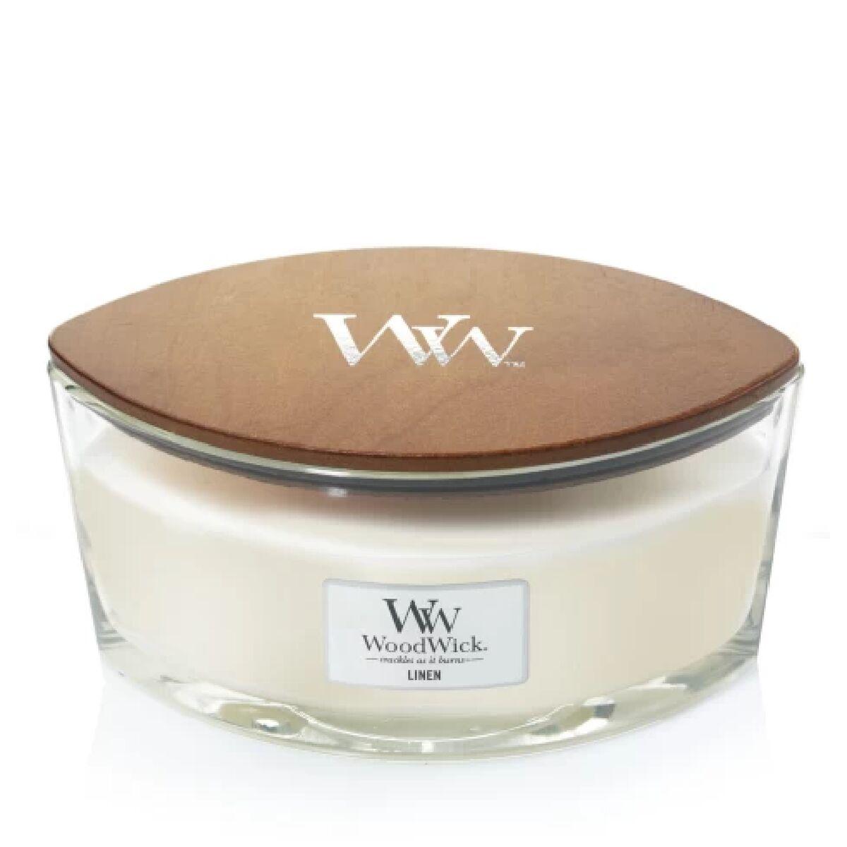 Vela Perfumada Woodwick Core Ellipse Linen