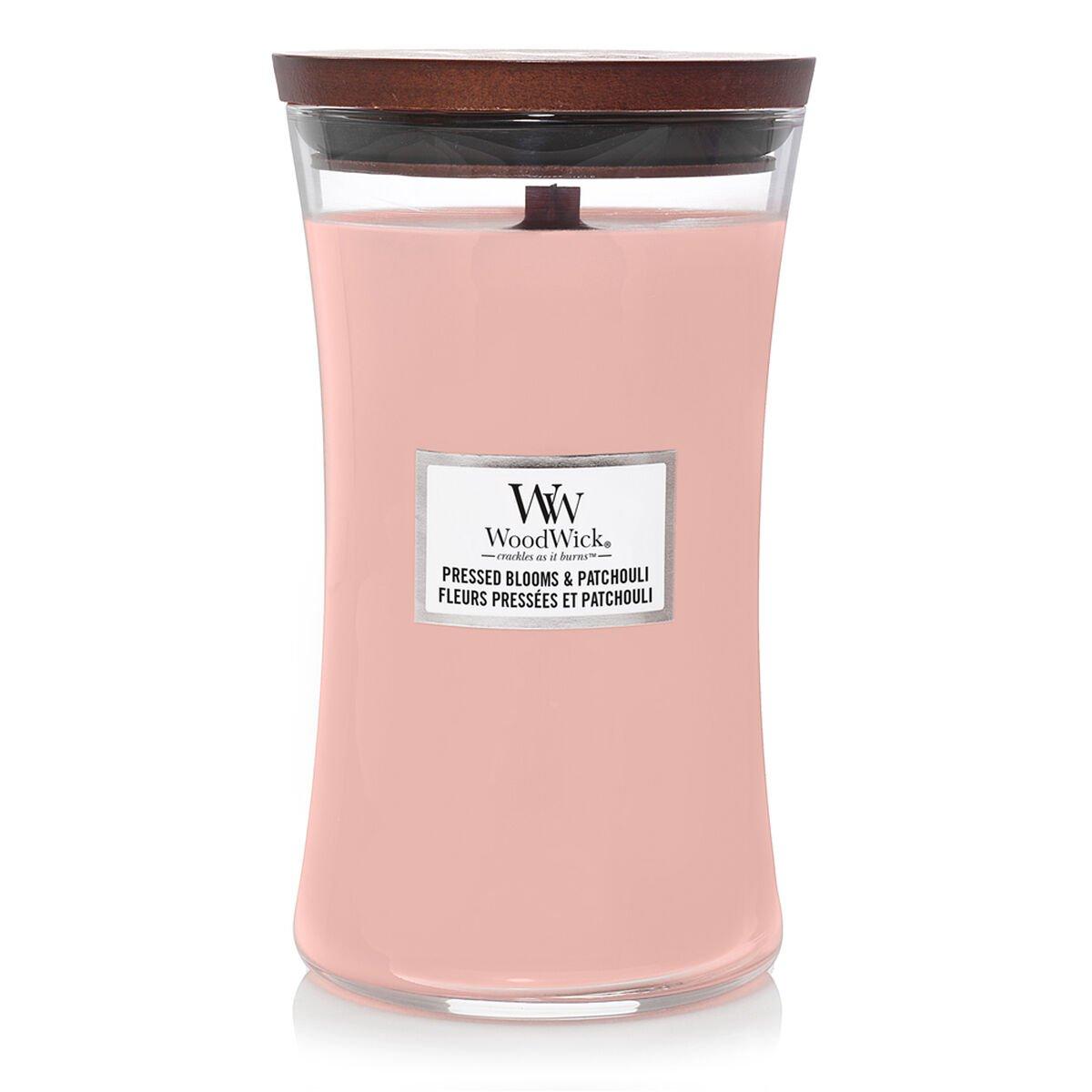 Vela Perfumada Woodwick Pressed Blooms & Patchouli 610 g
