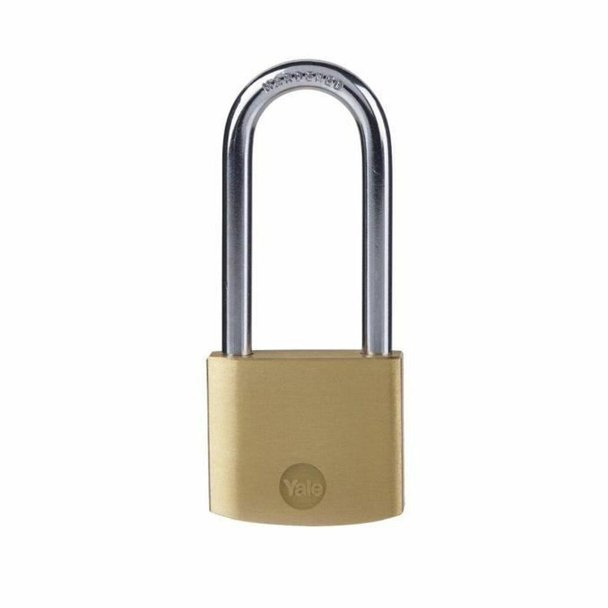 Candado de llave Yale Dorado