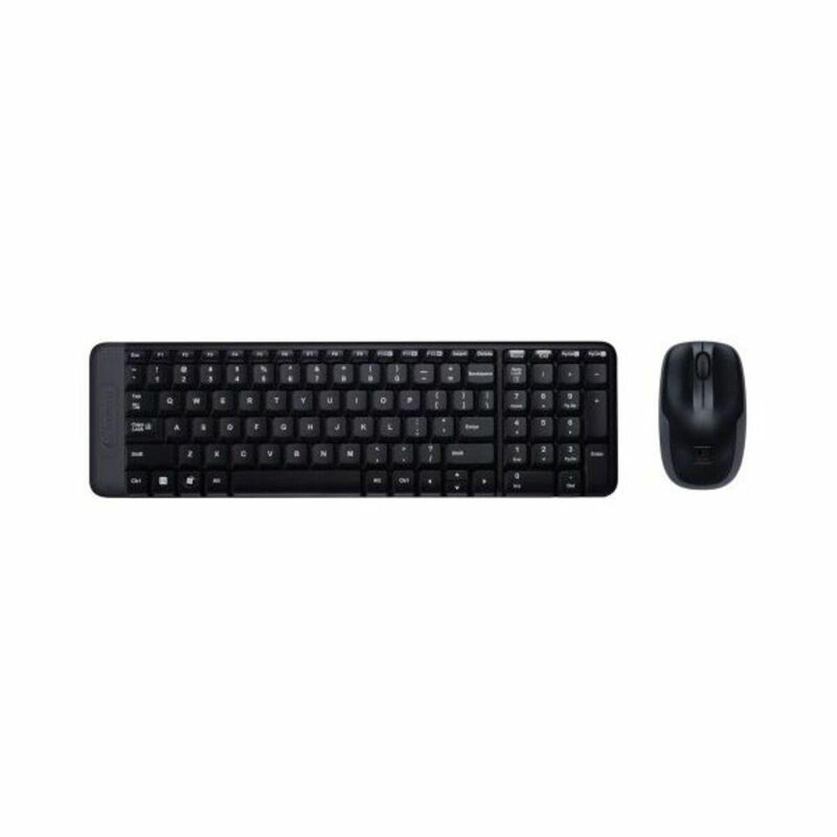 Teclado y Ratón Logitech MK220 Negro Español Qwerty Español