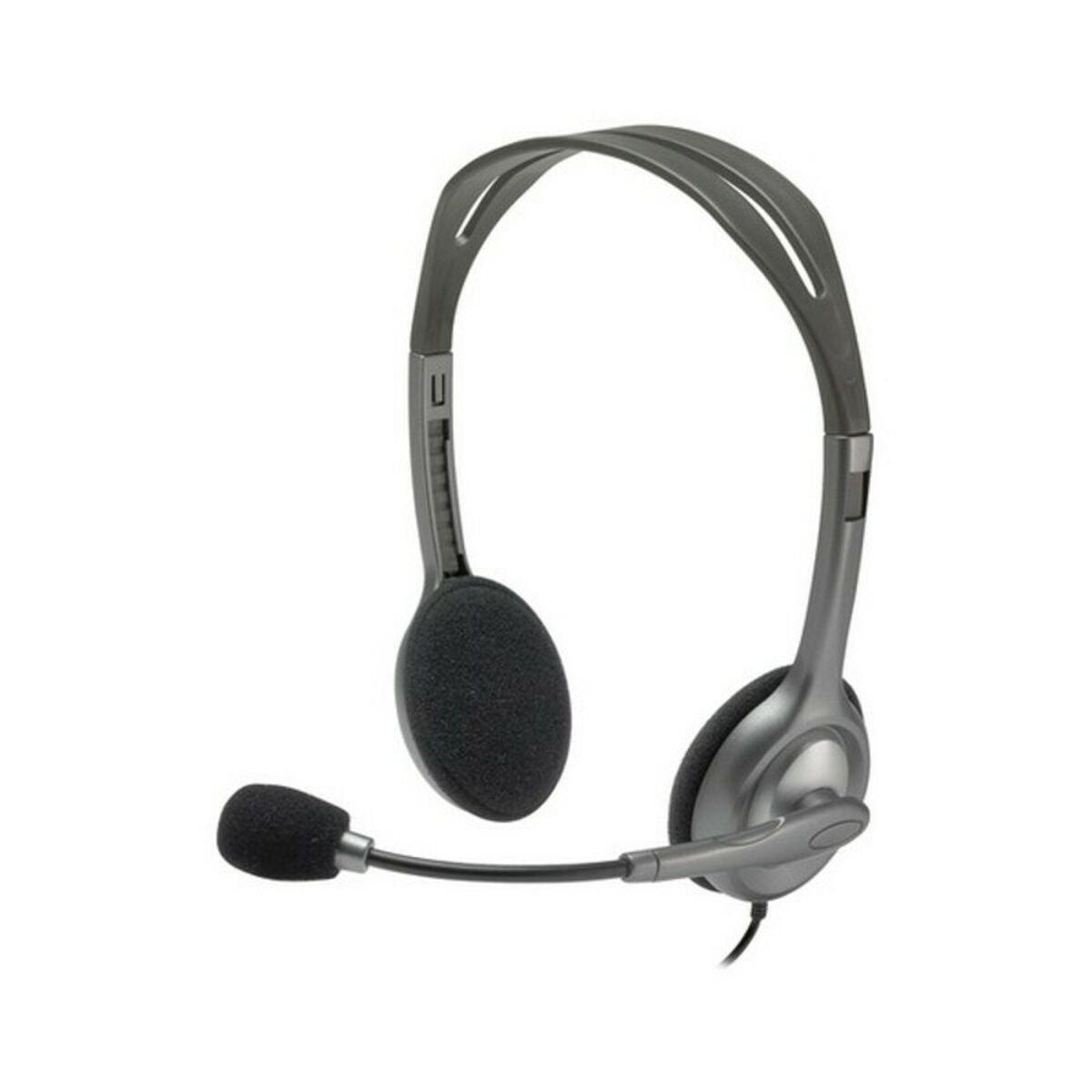 Auriculares con Micrófono Logitech 981-000593 Gris