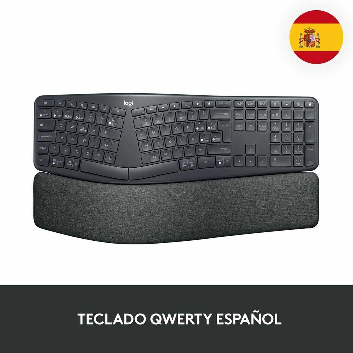 Teclado Logitech Ergo K860 Grafito QWERTY
