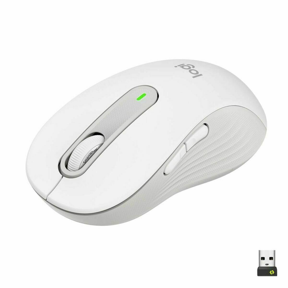 Ratón Inalámbrico Logitech M650 L Blanco Wireless