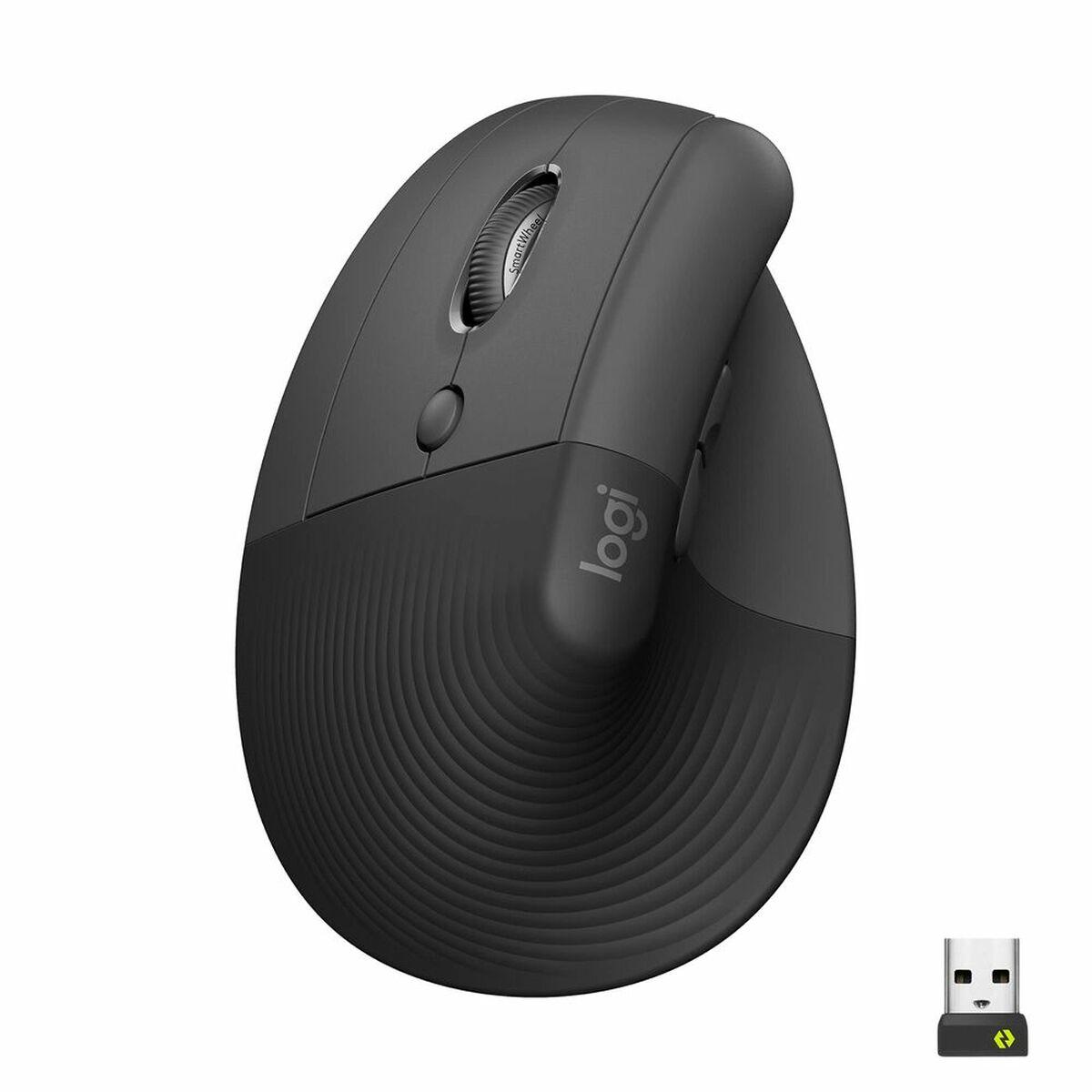 Ratón Ergonómico Óptico Logitech 910-006474 Gris 4000 dpi
