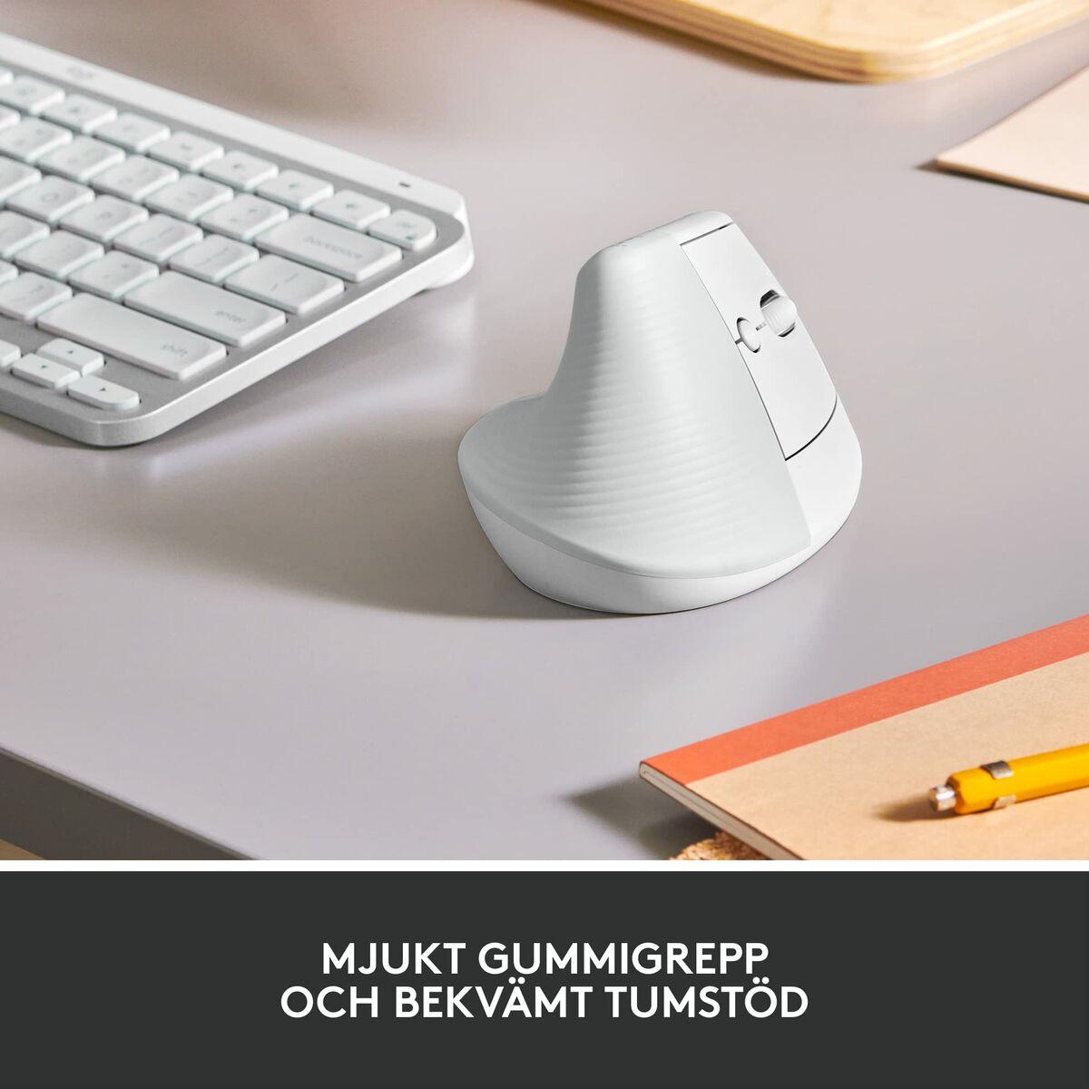 Ratón Bluetooth Inalámbrico Logitech Lift Blanco 4000 dpi