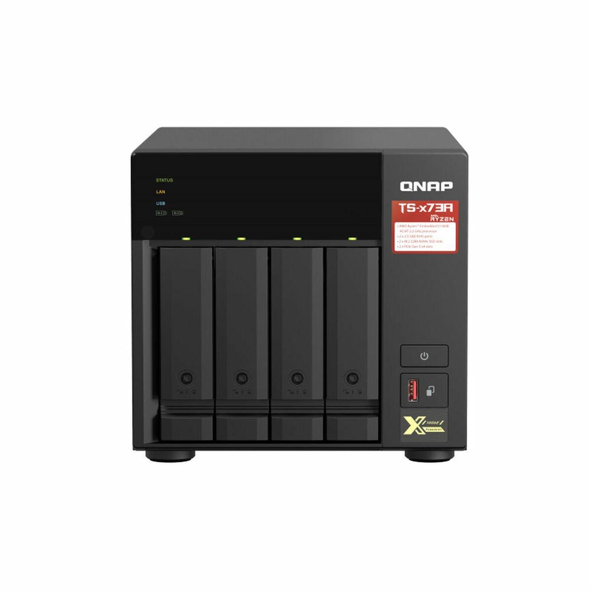 Almacenamiento en Red NAS Qnap TS-473A Negro AMD Ryzen V1500B