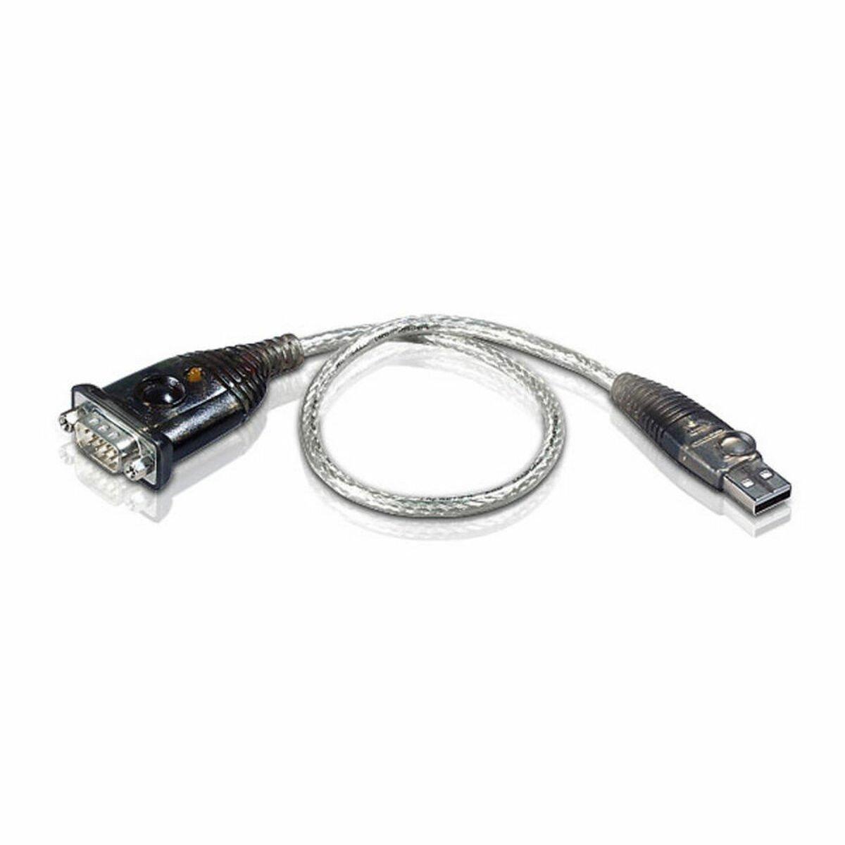 Adaptador USB a RS232 Aten UC232A-AT 35 cm Plata