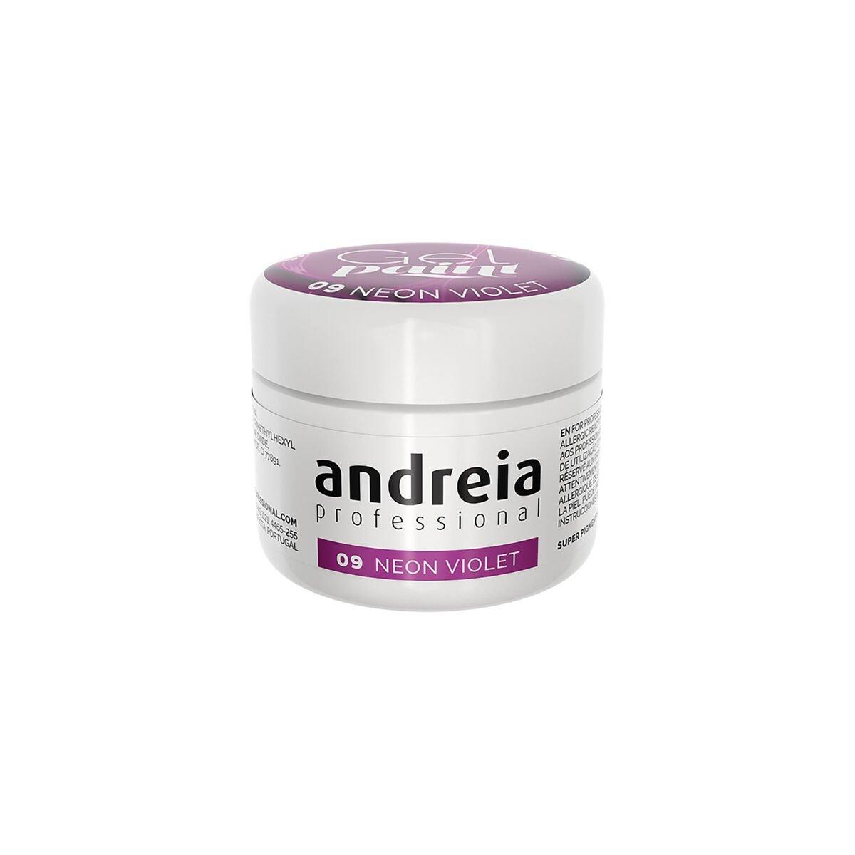 Gel de uñas Andreia Gel Paint Violeta Nº 09 4 ml Neón