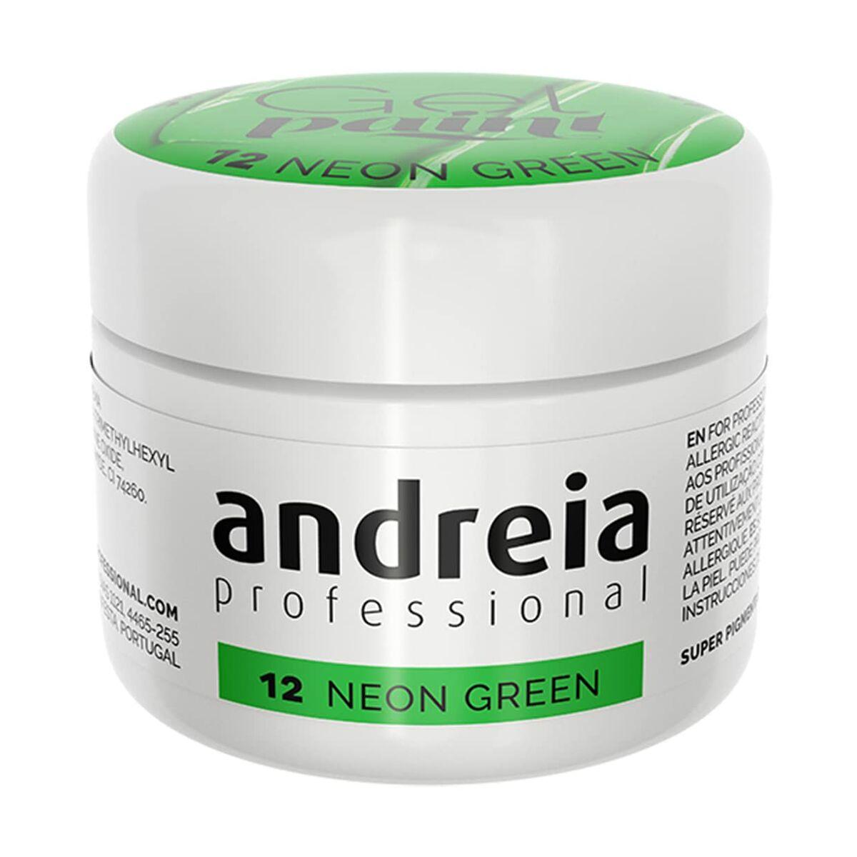 Esmalte de uñas en gel Andreia Gel Paint 4 ml Verde Neón