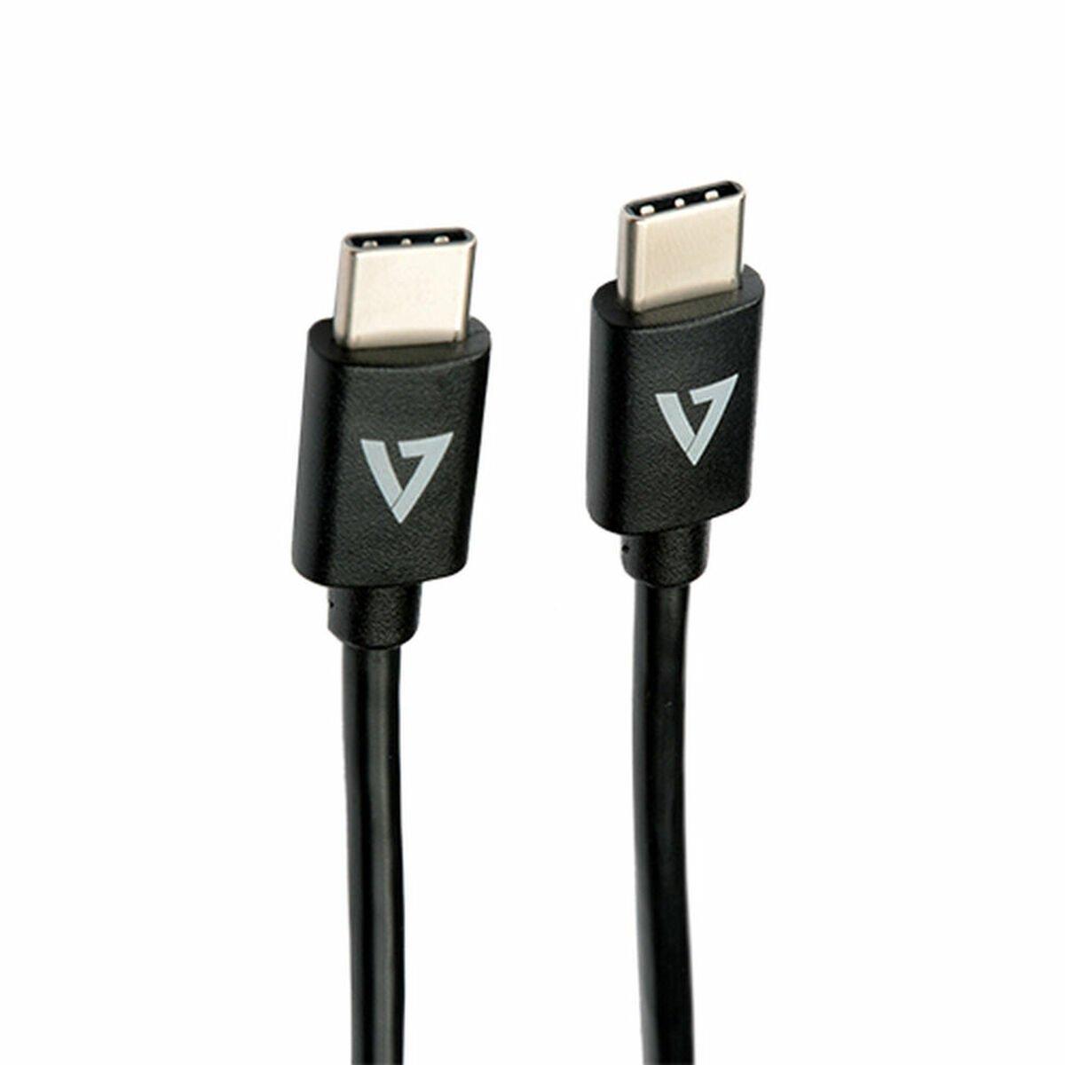 Cable USB-C V7 V7USB2C-1M Negro 1 m (1 unidad)
