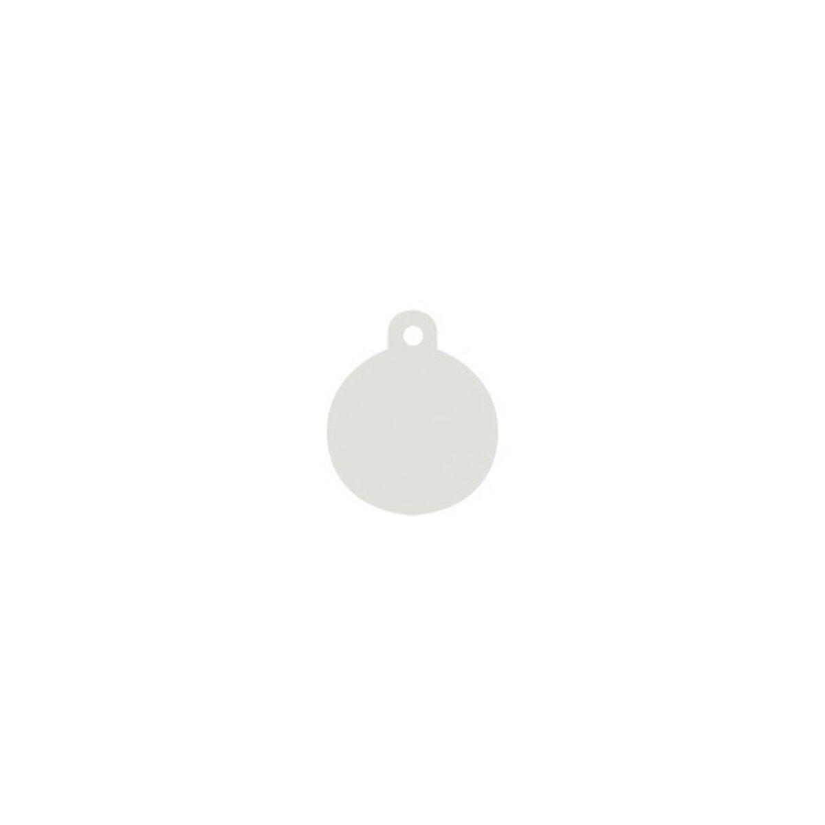 Placa identificativa para collar Imarc Circle Blanco