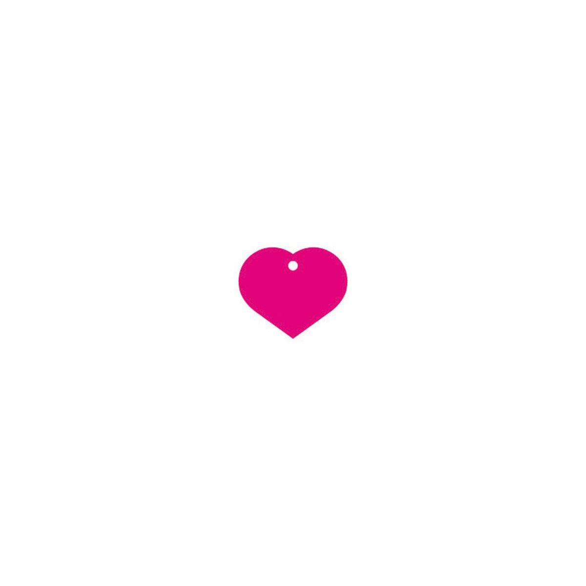 Placa identificativa para collar Imarc Heart Rosa