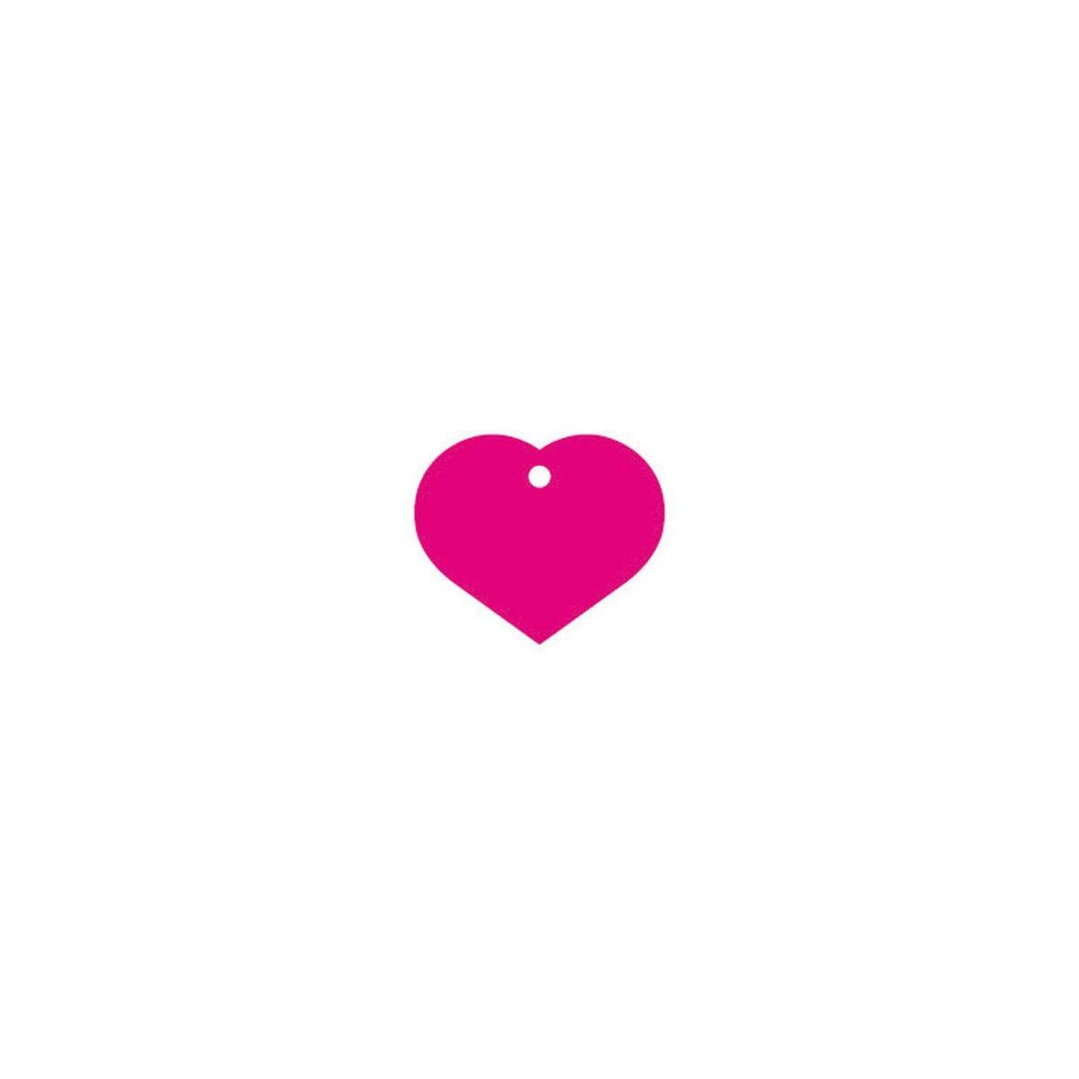 Placa identificativa para collar Imarc Heart Rosa