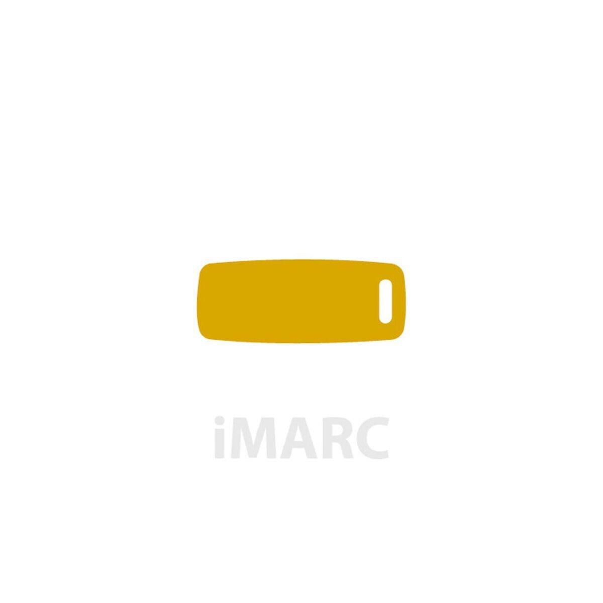 Placa identificativa para collar Imarc Baggage Amarillo Dorado
