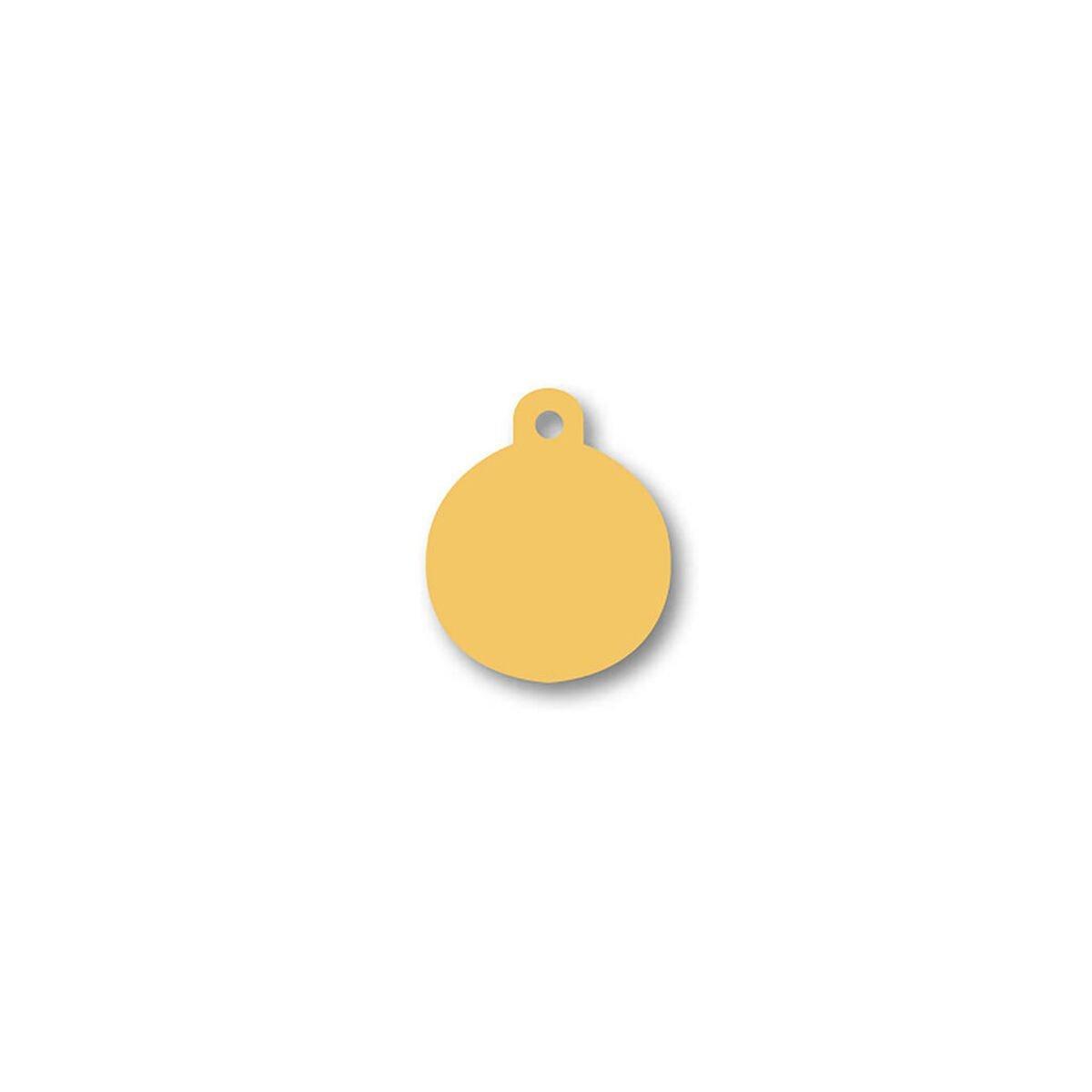 Placa identificativa para collar Imarc Circle Amarillo