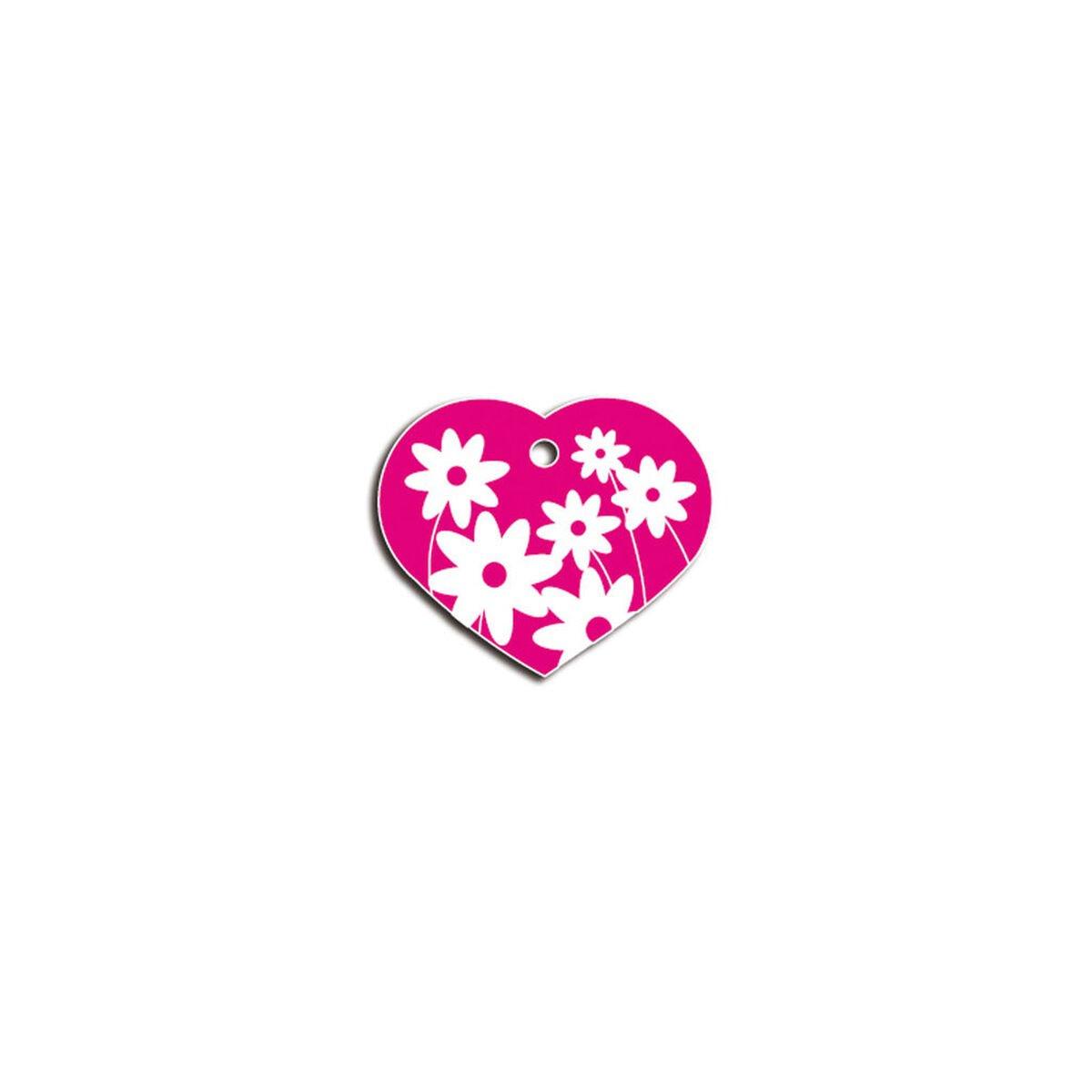 Placa identificativa para collar Imarc Heart Rosa