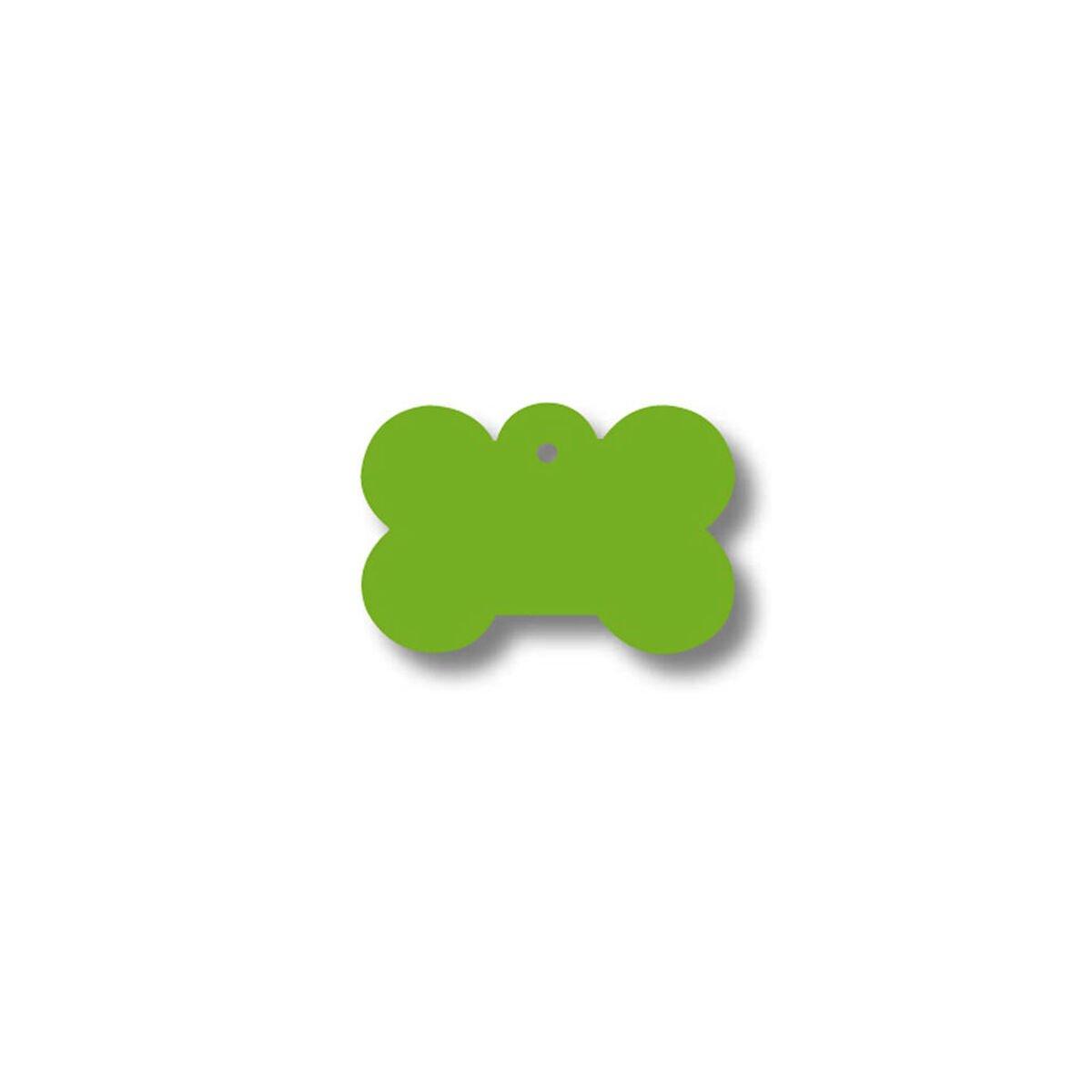 Placa identificativa para collar Imarc Bone Verde