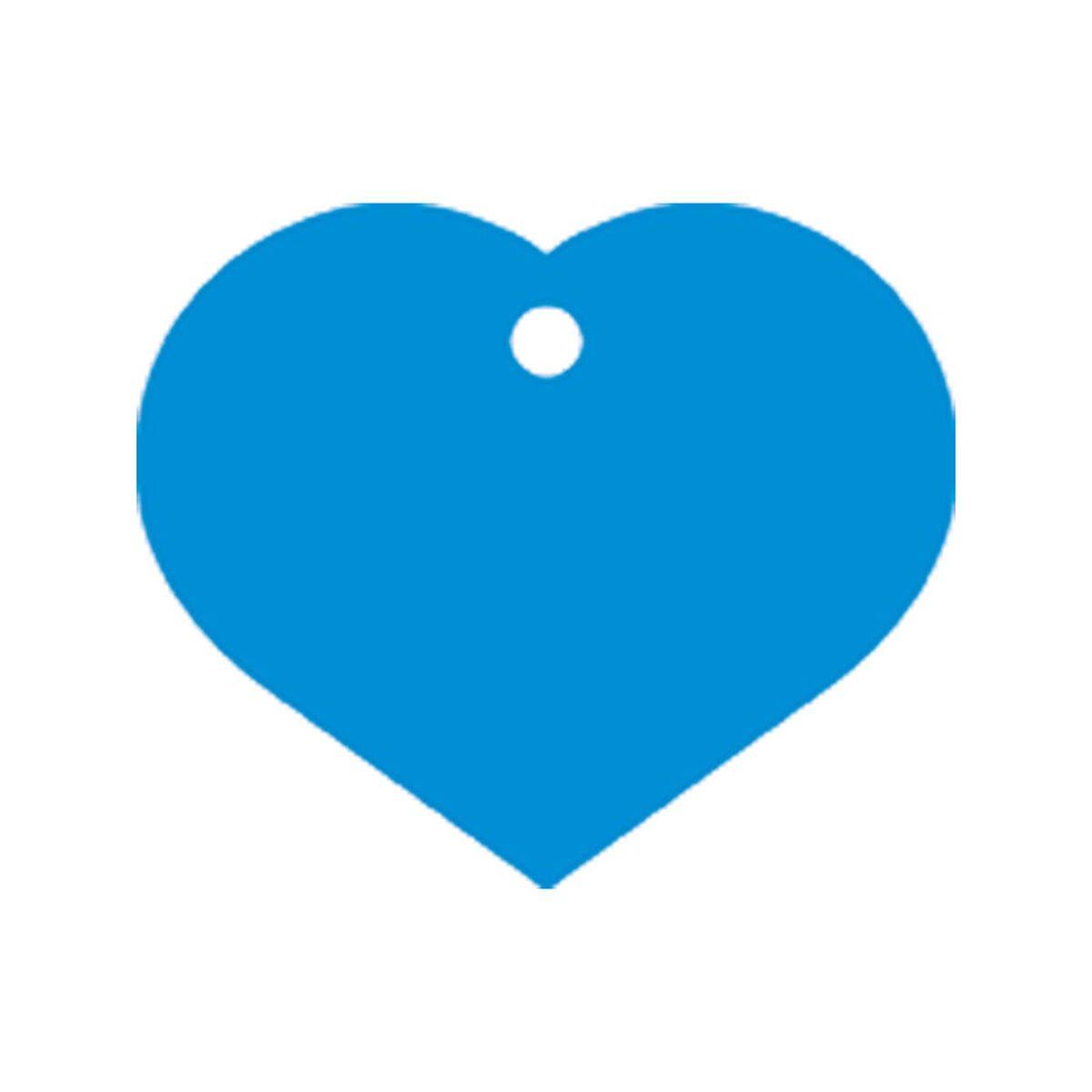 Placa identificativa para collar Imarc Heart Azul