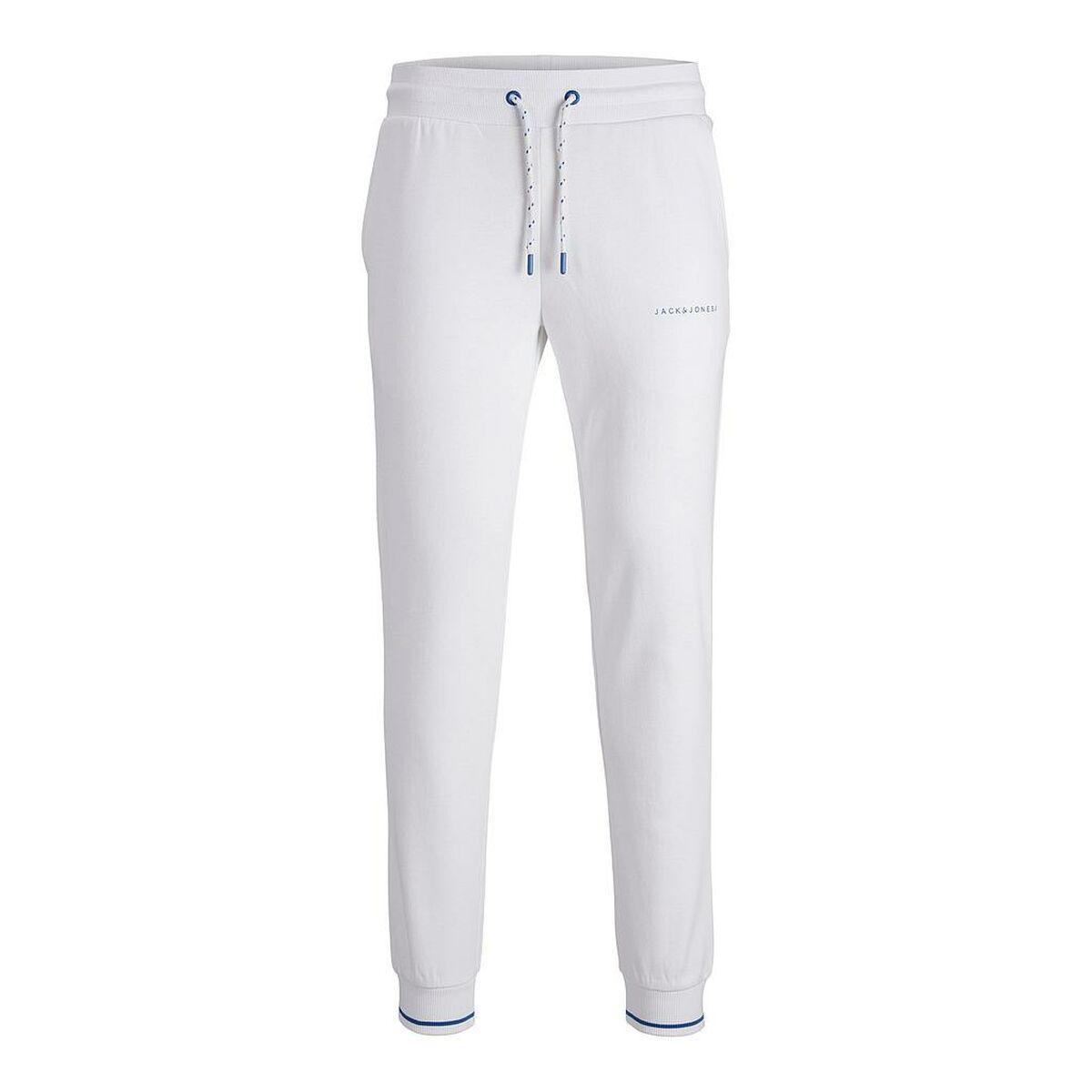 Pantalón de Chándal para Adultos Jack & Jones JPSTGORDON JJGLOBUS 12225105 Blanco Hombre