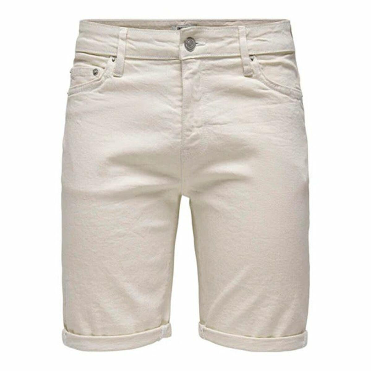 Pantalones Cortos de Hombre Only & Sons Onsply 9296 Ecru Beige