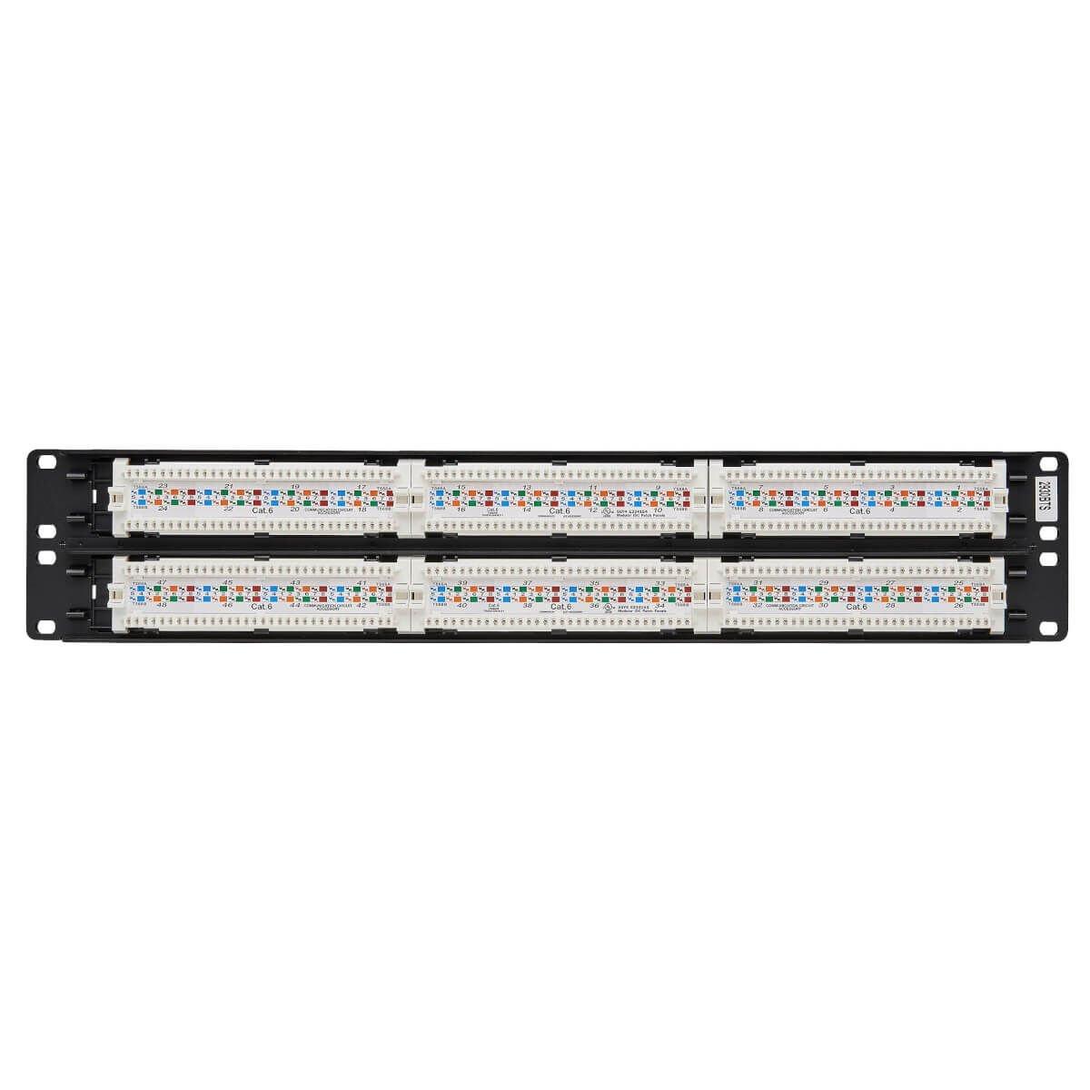 Patch Panel 48 Puertos UTP Categoría 6 Eaton N252-048