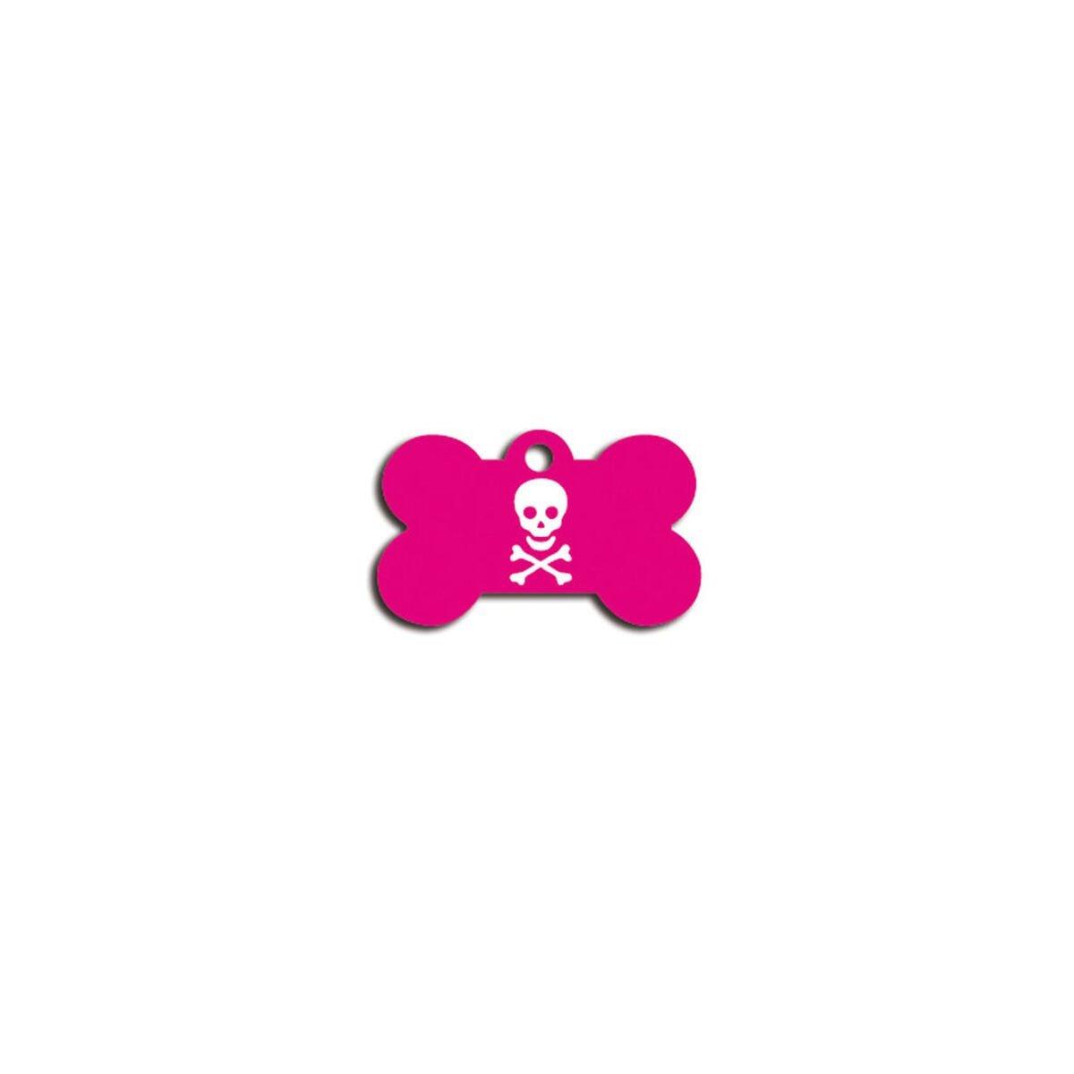 Placa identificativa para collar Imarc Bone Rosa