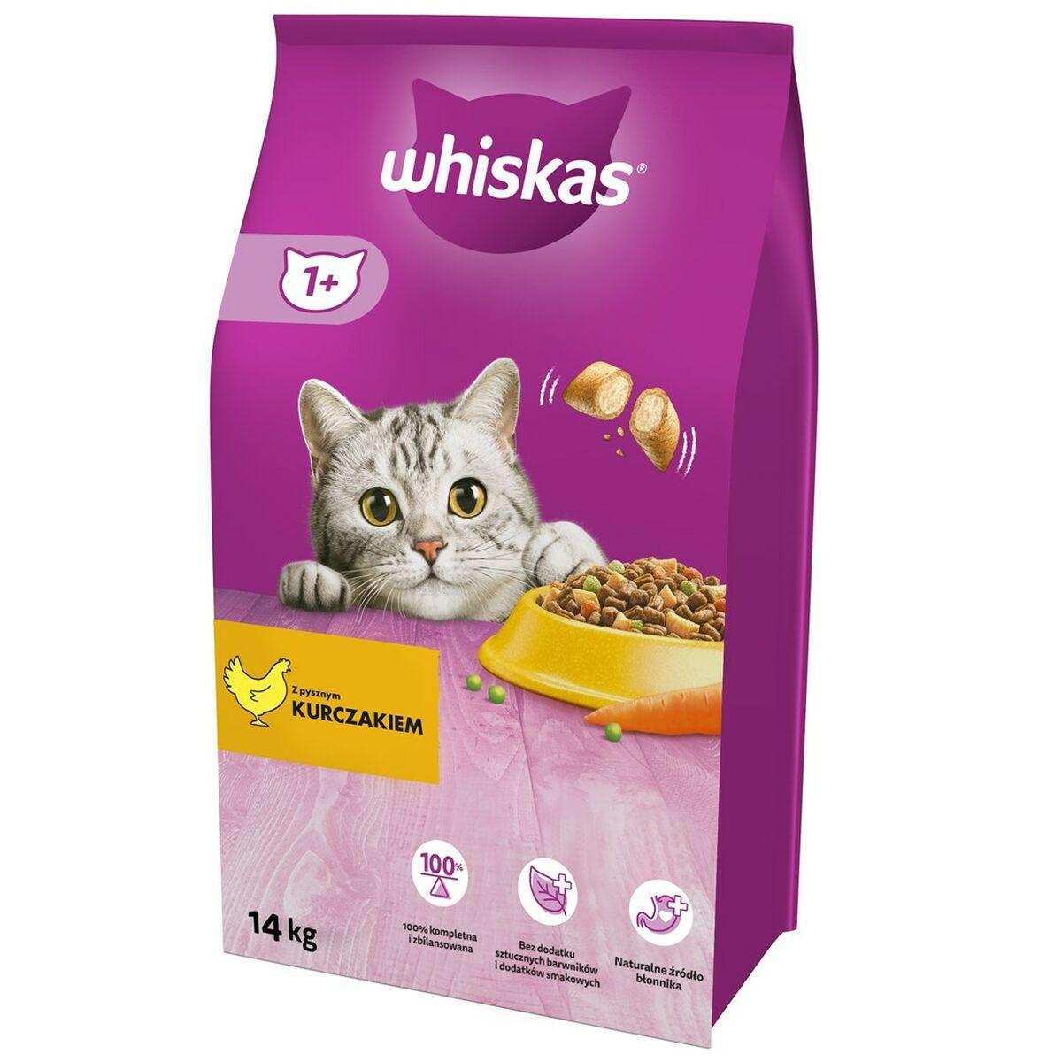 Comida para gato Whiskas Adulto Pollo Vegetal 14 Kg