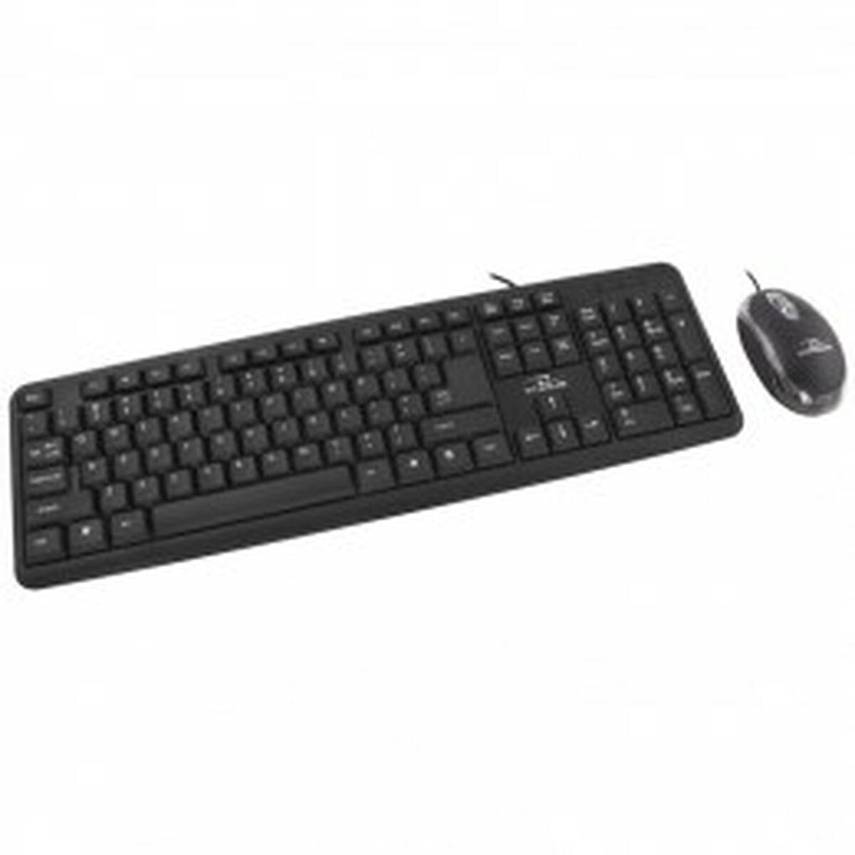 Teclado y Ratón Titanum TK106 Blanco Negro