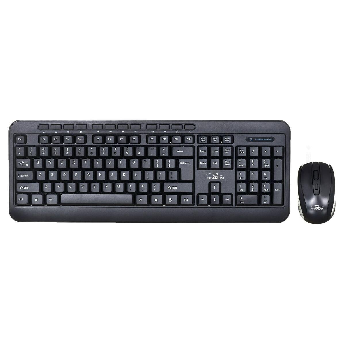 Teclado y Ratón Titanum TK109 Negro