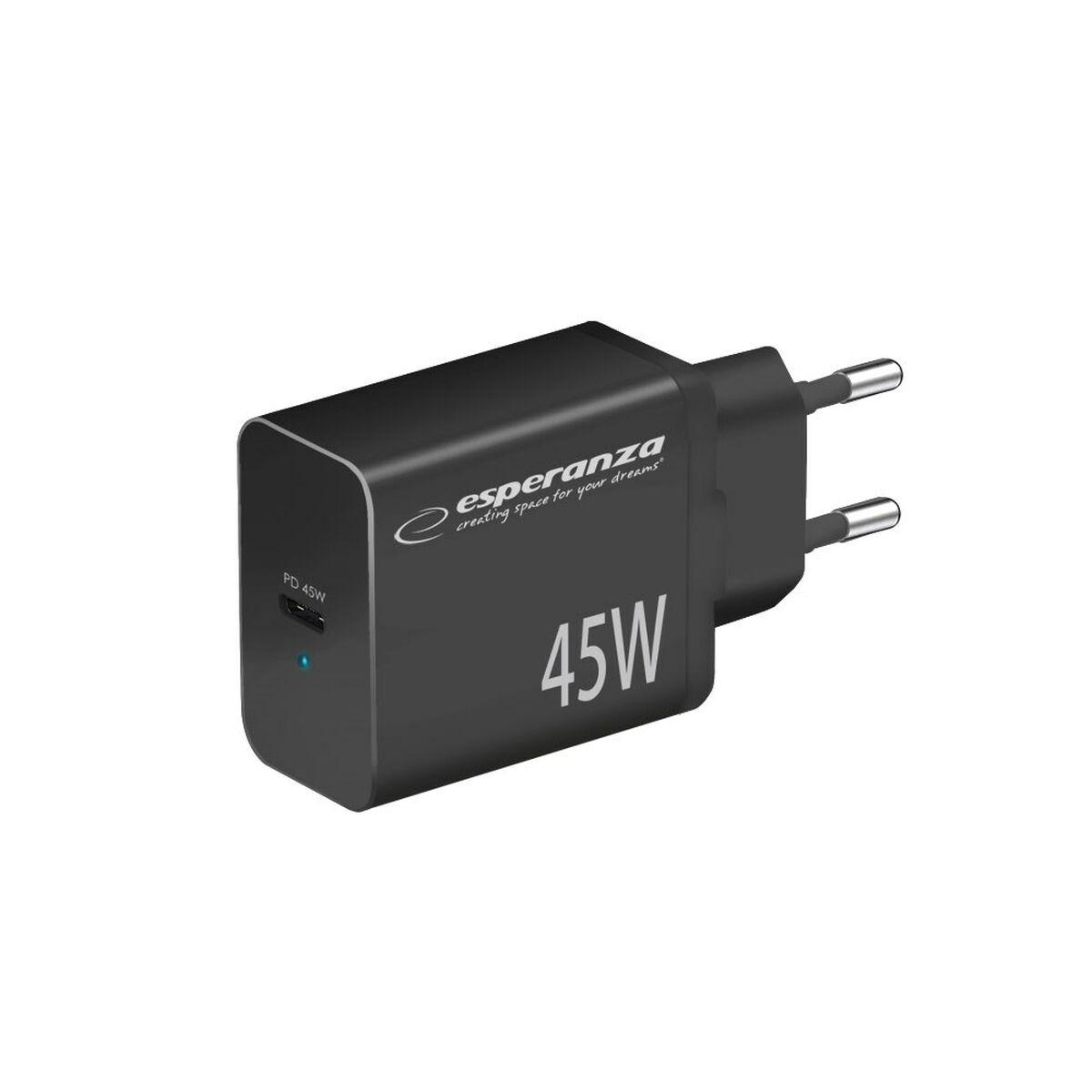 Cargador de Pared Esperanza EZC108K Negro