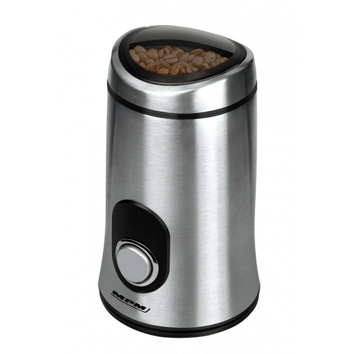 Molinillo de Café Mpm MMK-02M Negro Transparente Plateado Aluminio 150 W