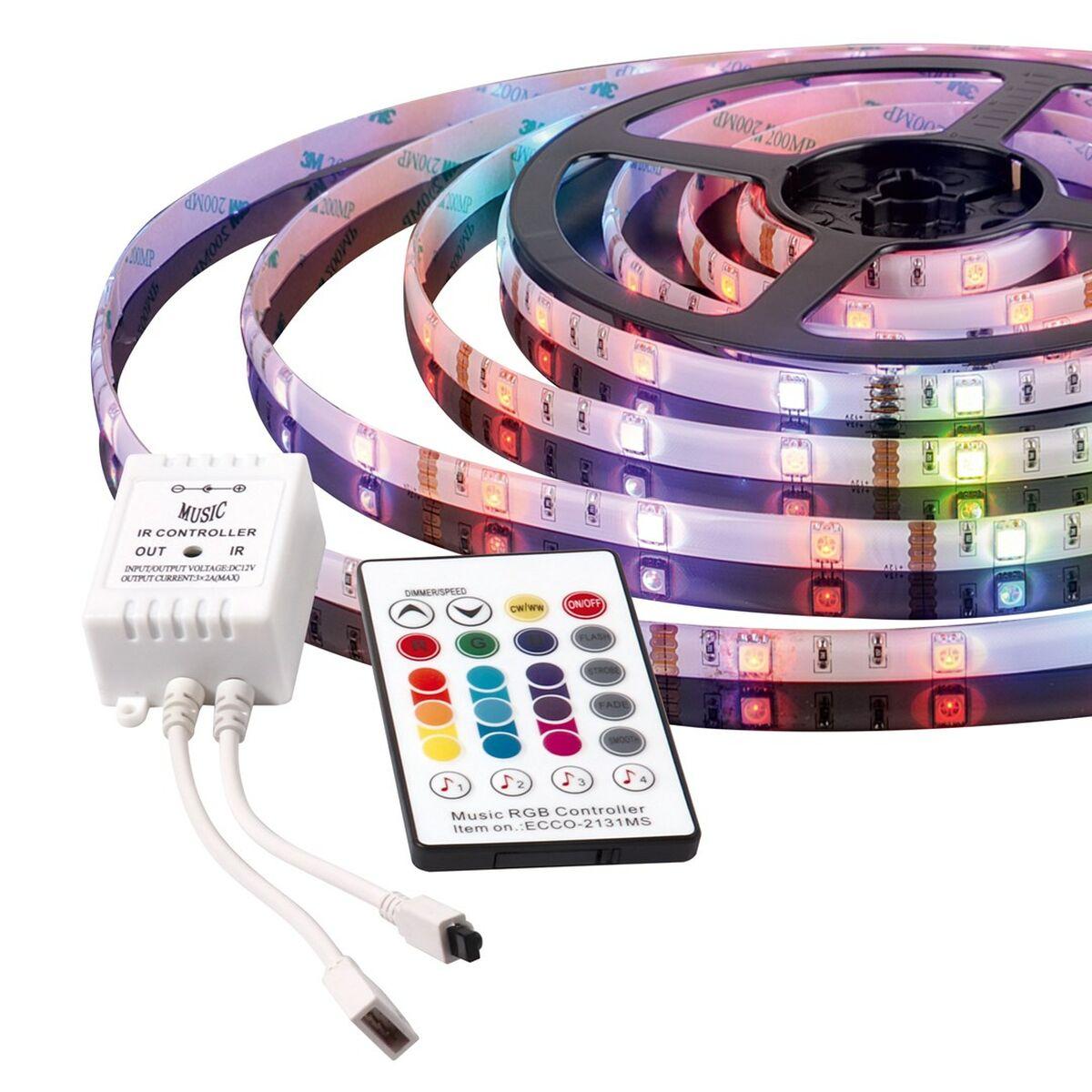 Tiras LED Activejet AJE-LED MUSIC STRIPE Blanco Negro Multicolor Blanco Cálido G 7 W 180 Lm