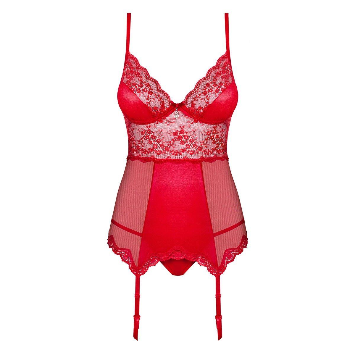 Conjunto de Lencería Obsessive OB3360 Rojo L/XL