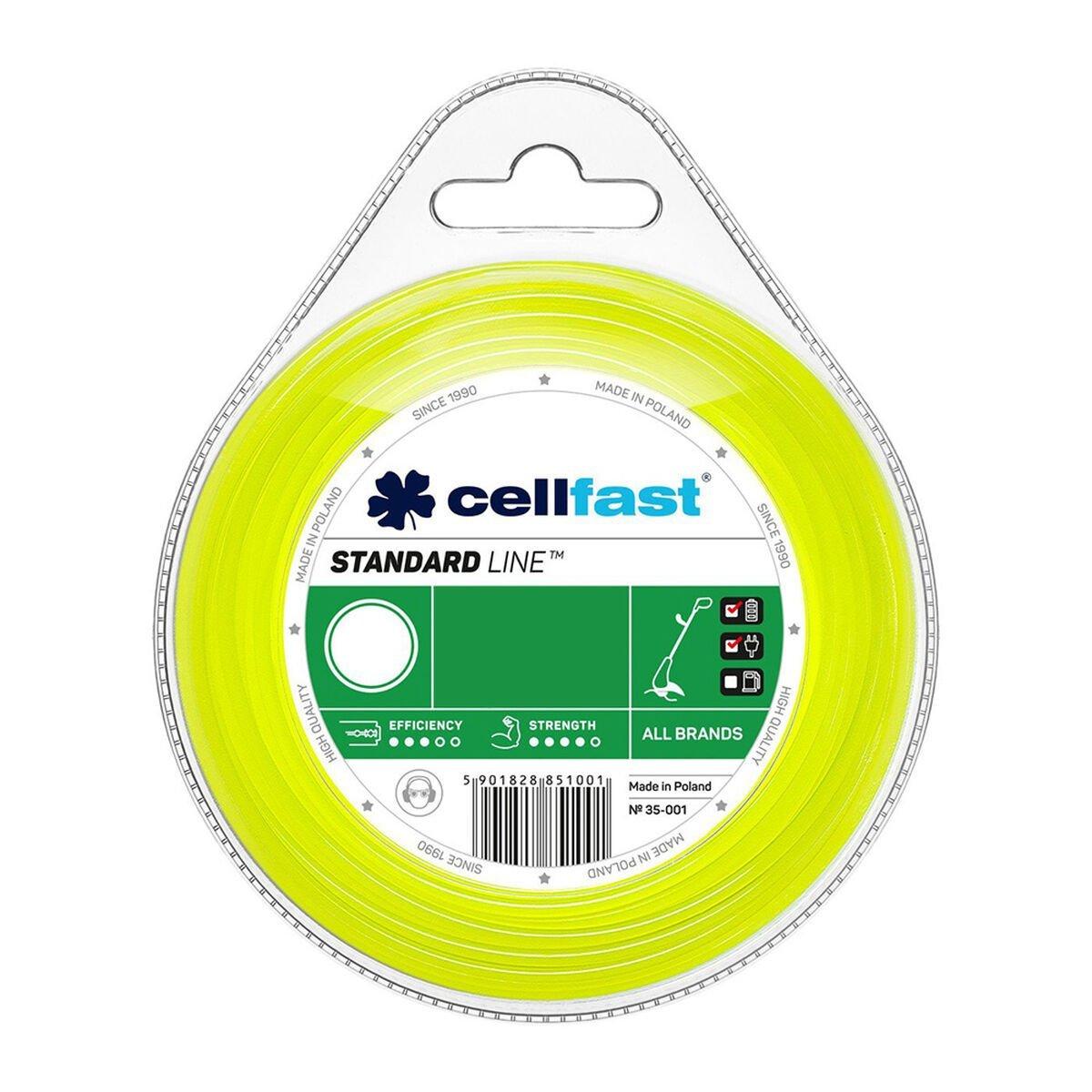 Hilo de recortadora Cellfast 15 m 3 mm