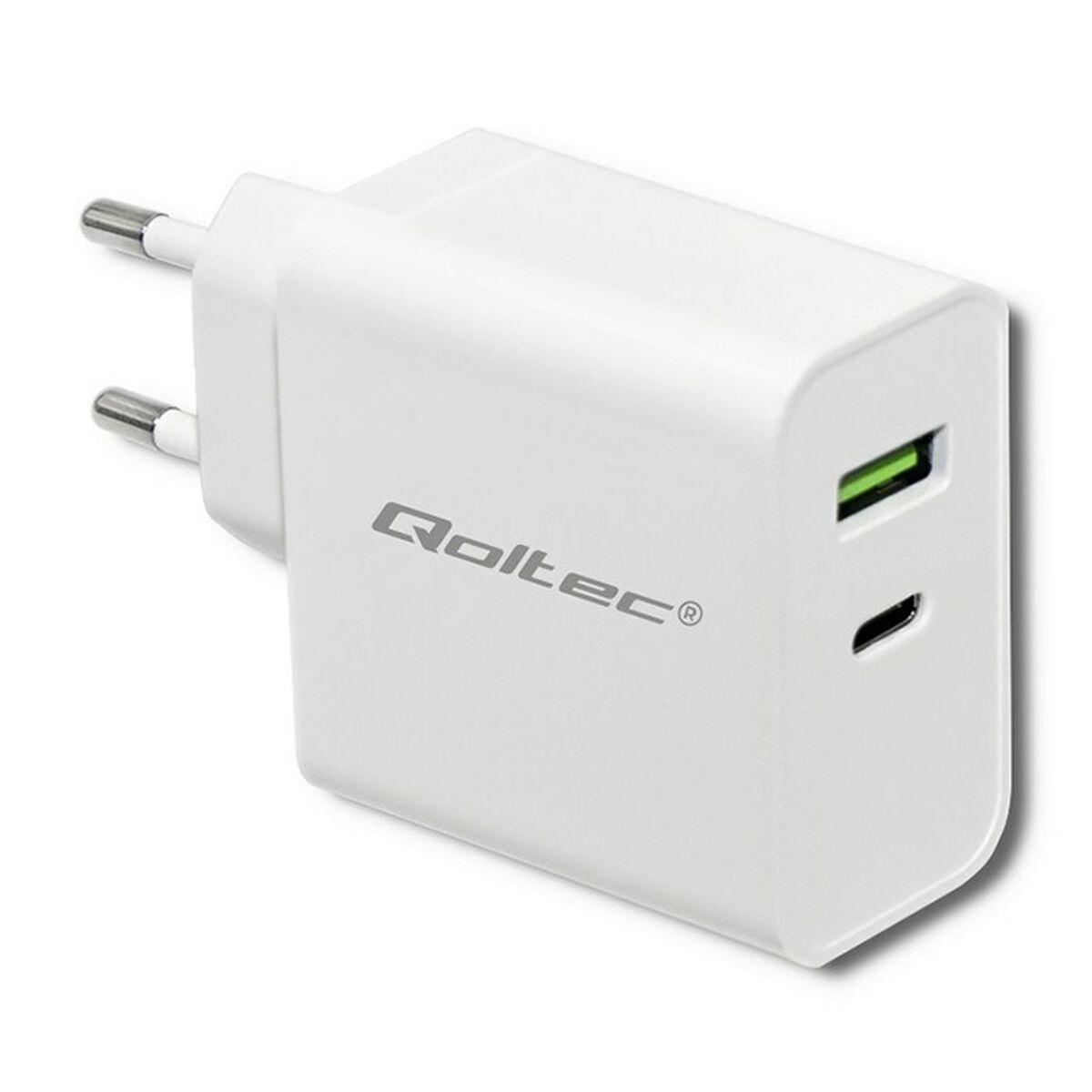 Cargador de Pared Qoltec 51718 Blanco 45 W (1 unidad)