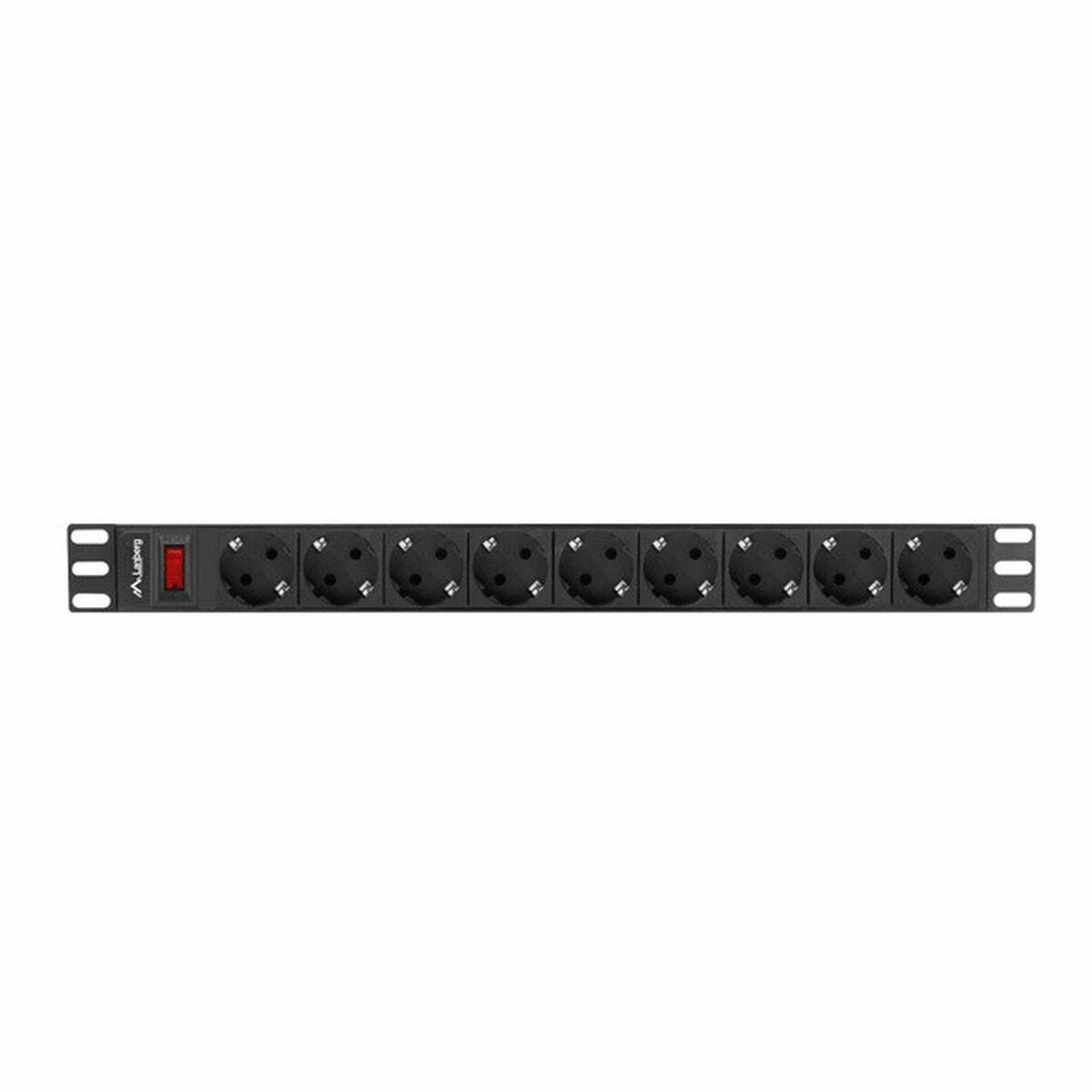 Regleta Enchufes 9 Tomas con Interruptor Lanberg PDU-09F-0300-BK 220-250 V 16 A 4000 W