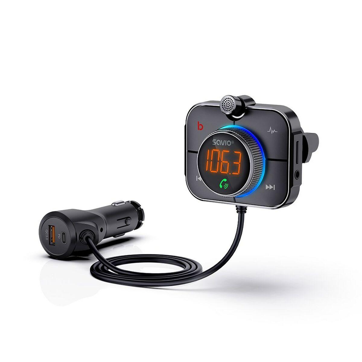Reproductor MP3 y Transmisor FM para Coche Savio TR-14