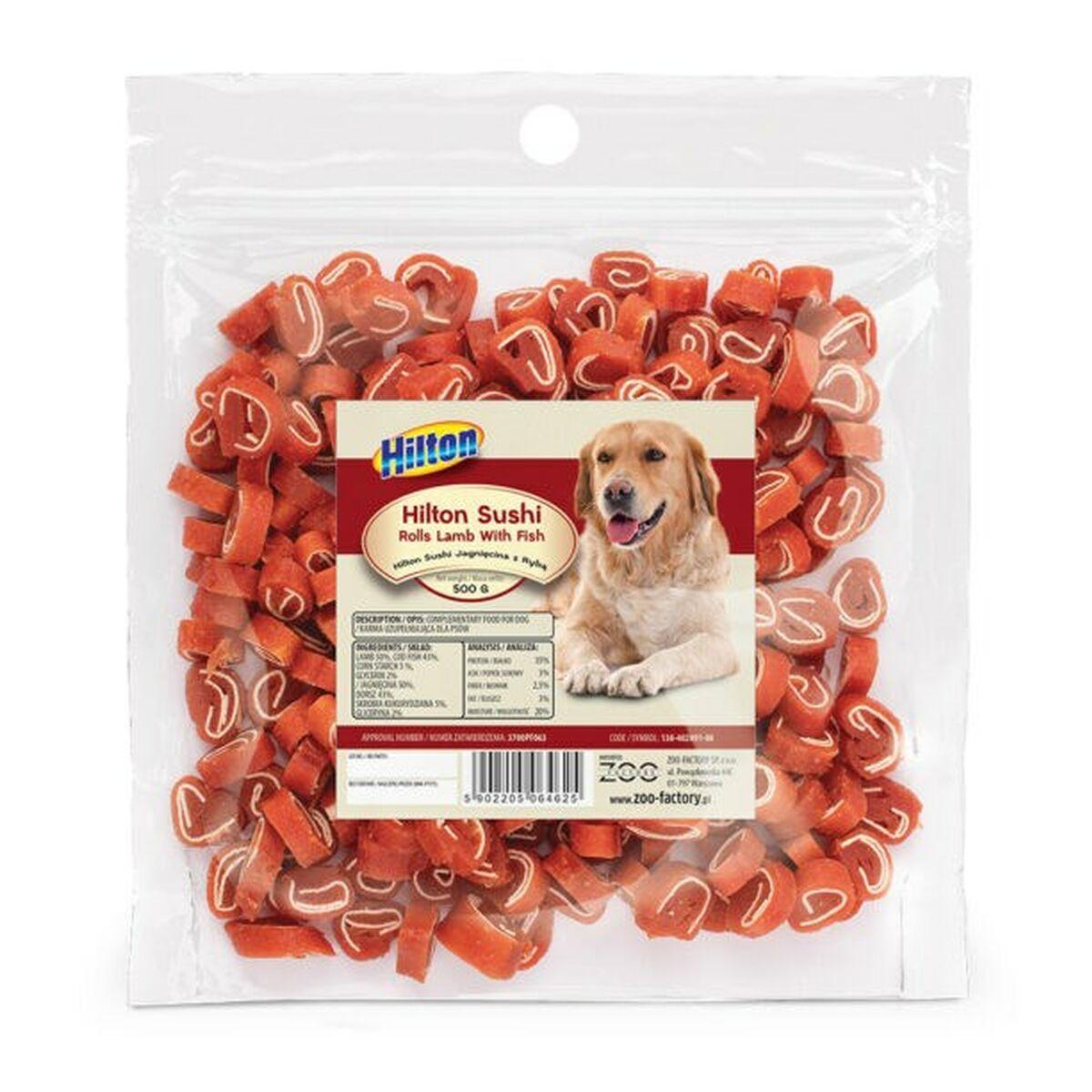 Snack para Perros Hilton Sushi Rolls Pescado Cordero Bacalao 500 g