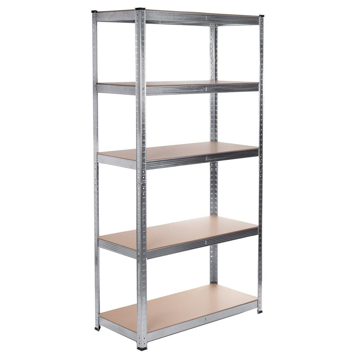 Estantería Greenblue GB378 180 x 90 x 40 cm Gris Acero Galvanizado Madera MDF 75 Kg