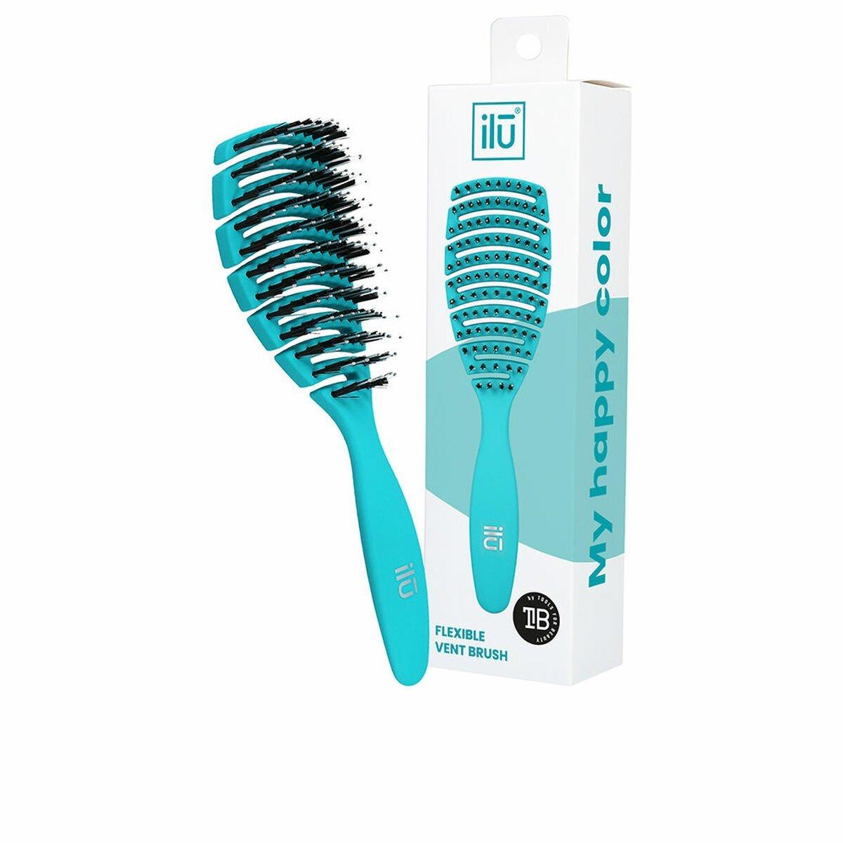 Cepillo Desenredante Ilū Flexible Vent Azul Ocean Blue (1 unidad)
