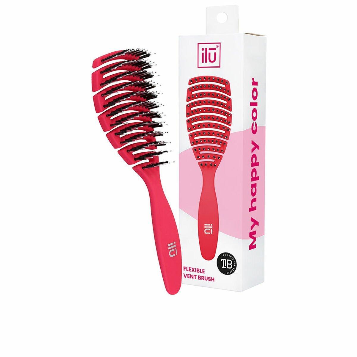 Cepillo Desenredante Ilū Flexible Vent Rosa Rose