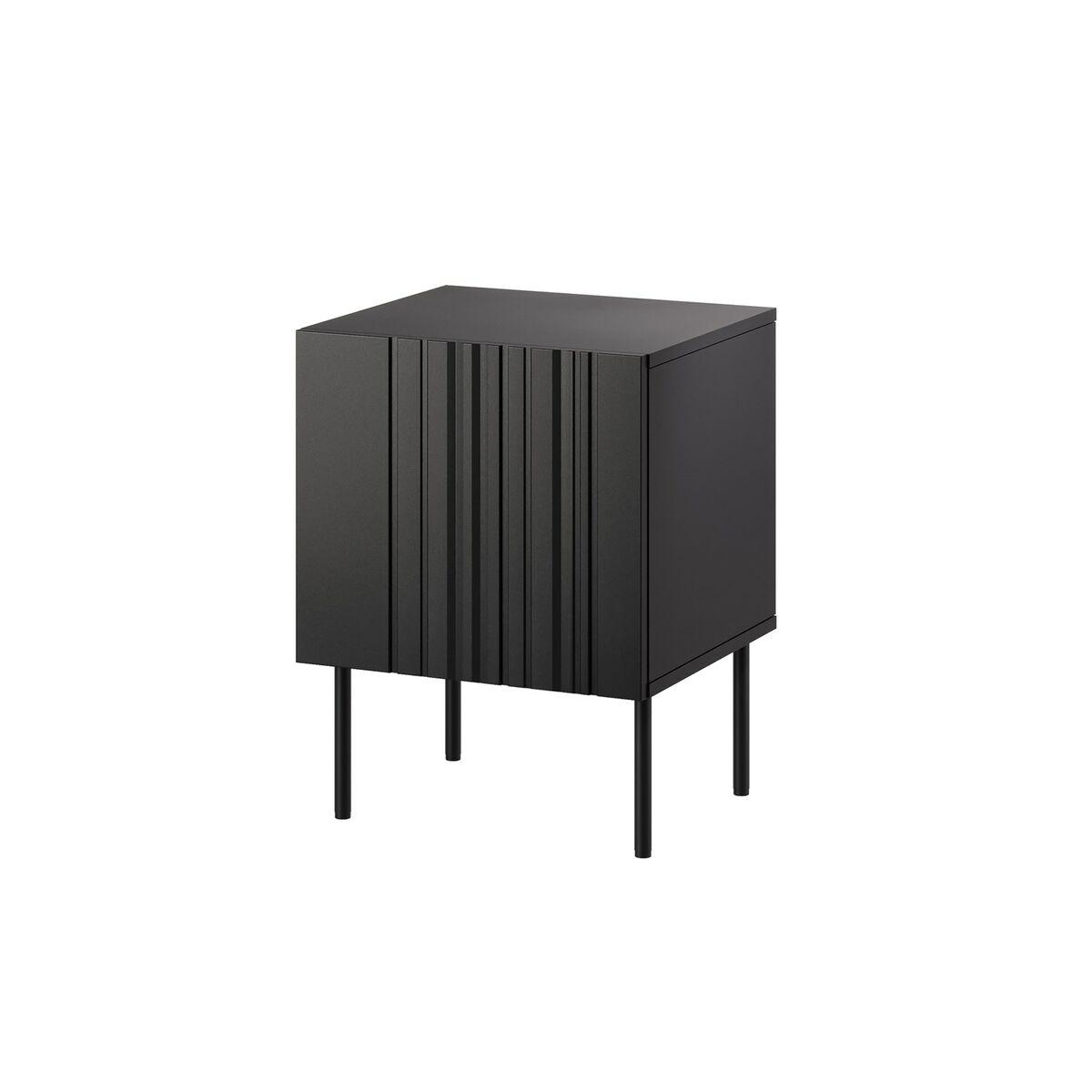 Mesita de Noche Cama Meble ISLA 400068 Negro