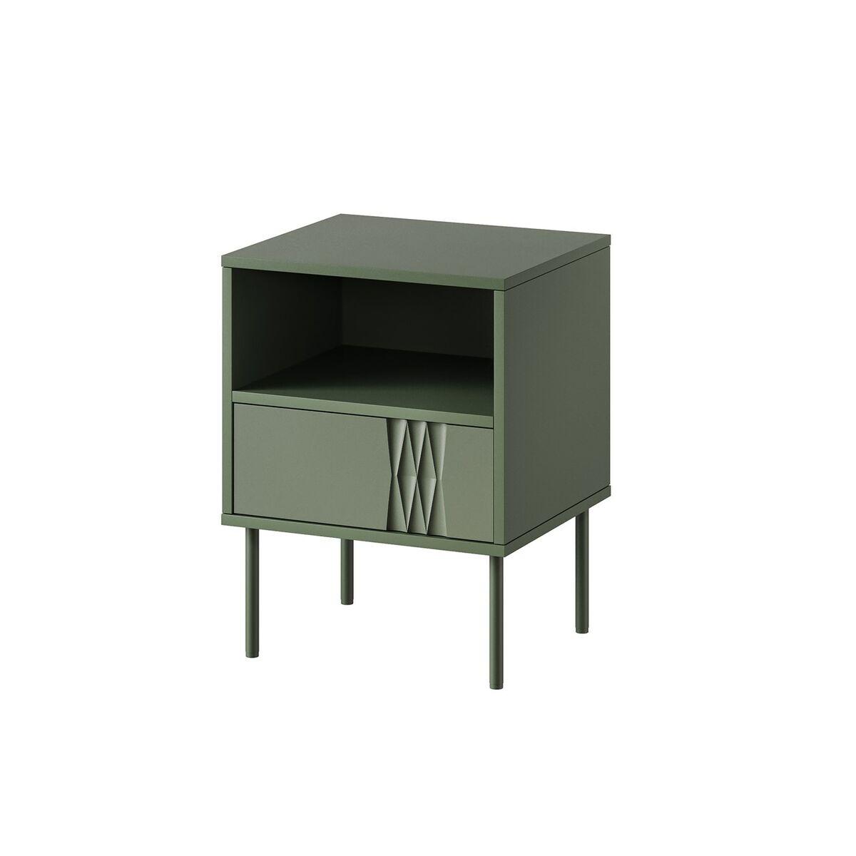 Mesita de Noche Cama Meble TRESSE 400091 Verde
