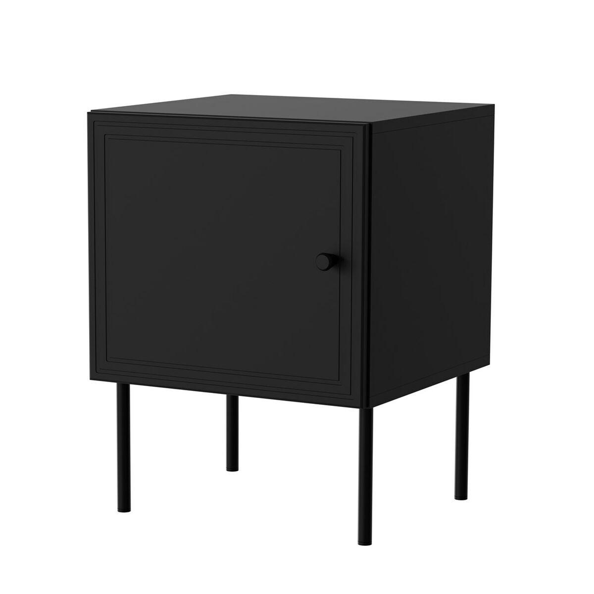 Mesita de Noche Cama Meble PALAZZO 400031 Negro