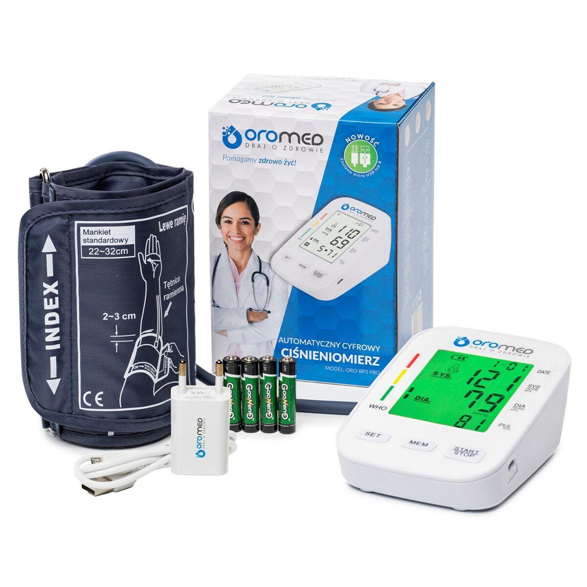 Tensiómetro de Brazo Oromed ORO-BP3+ zasilacz