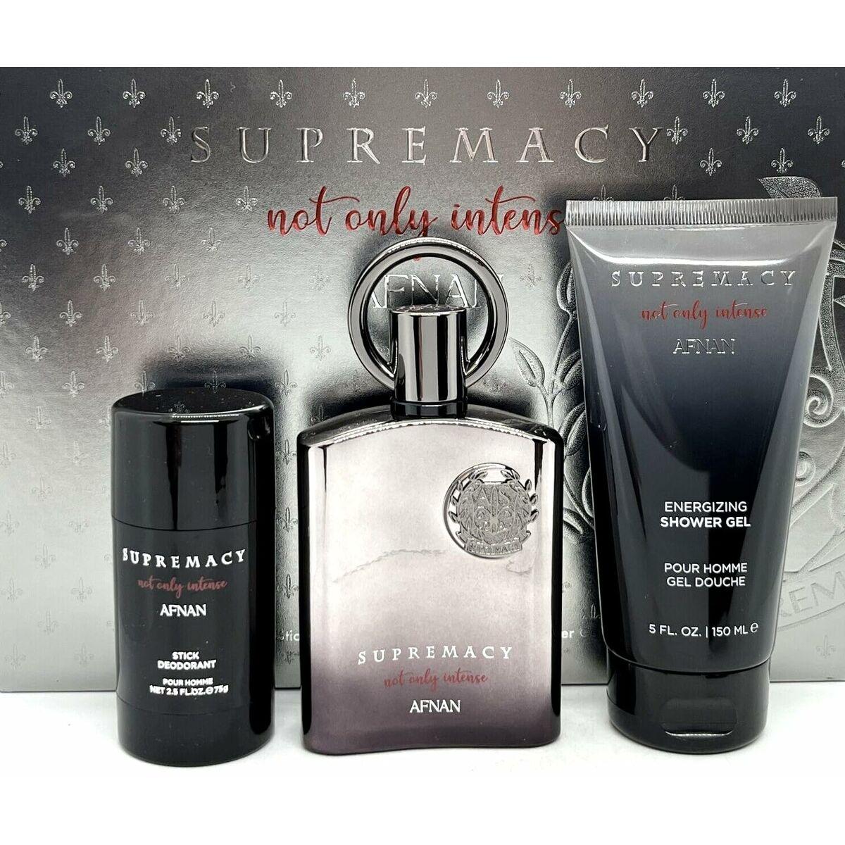 Set de Perfume Hombre Afnan Supremacy Not Only Intense 3 Piezas