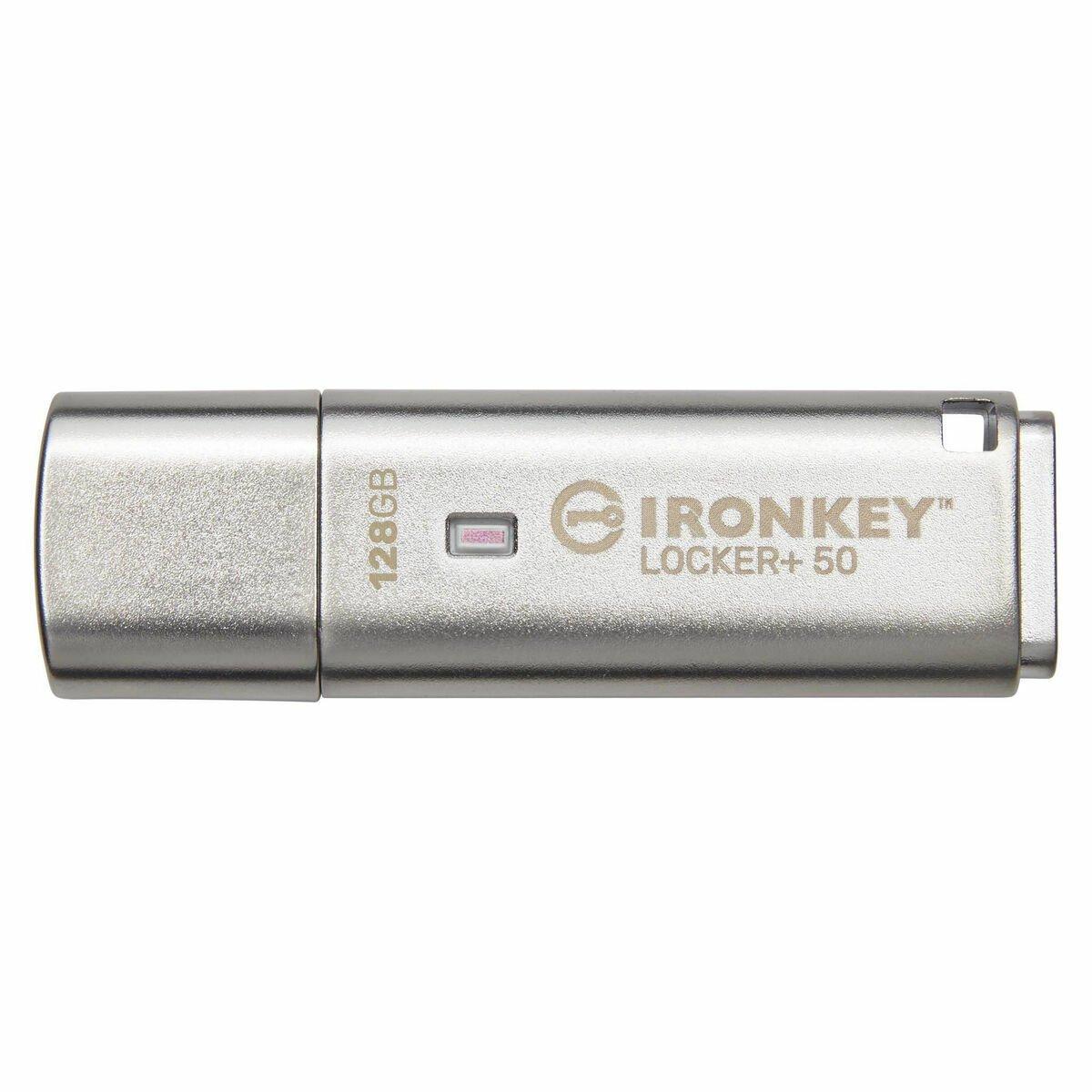 Memoria USB Kingston IKLP50 Gris 128 GB